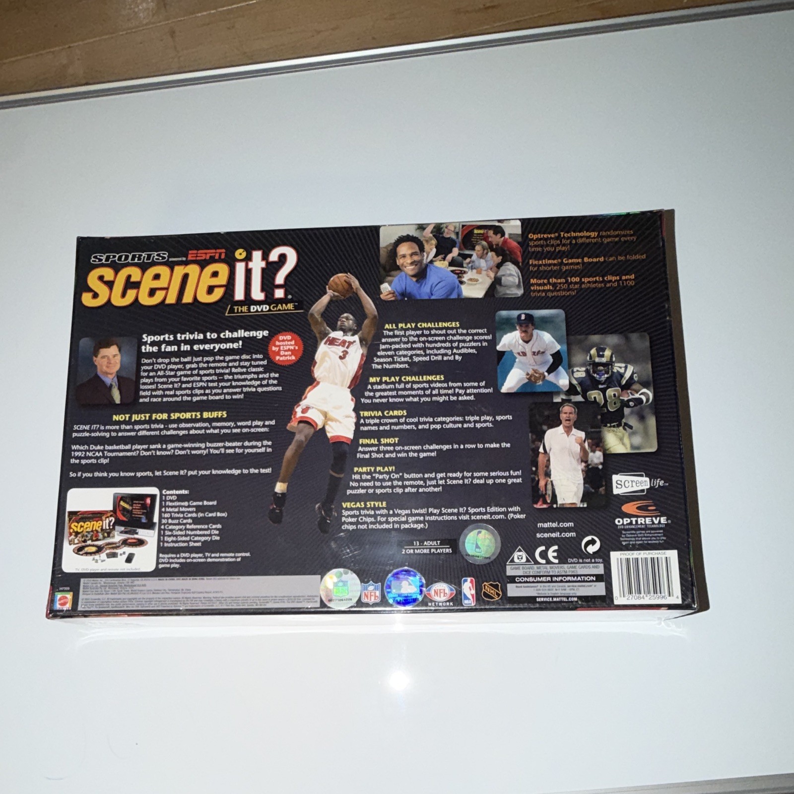 Screenlife Sports Scene It? The DVD Game ESPN Theme Complete Board Game 13+