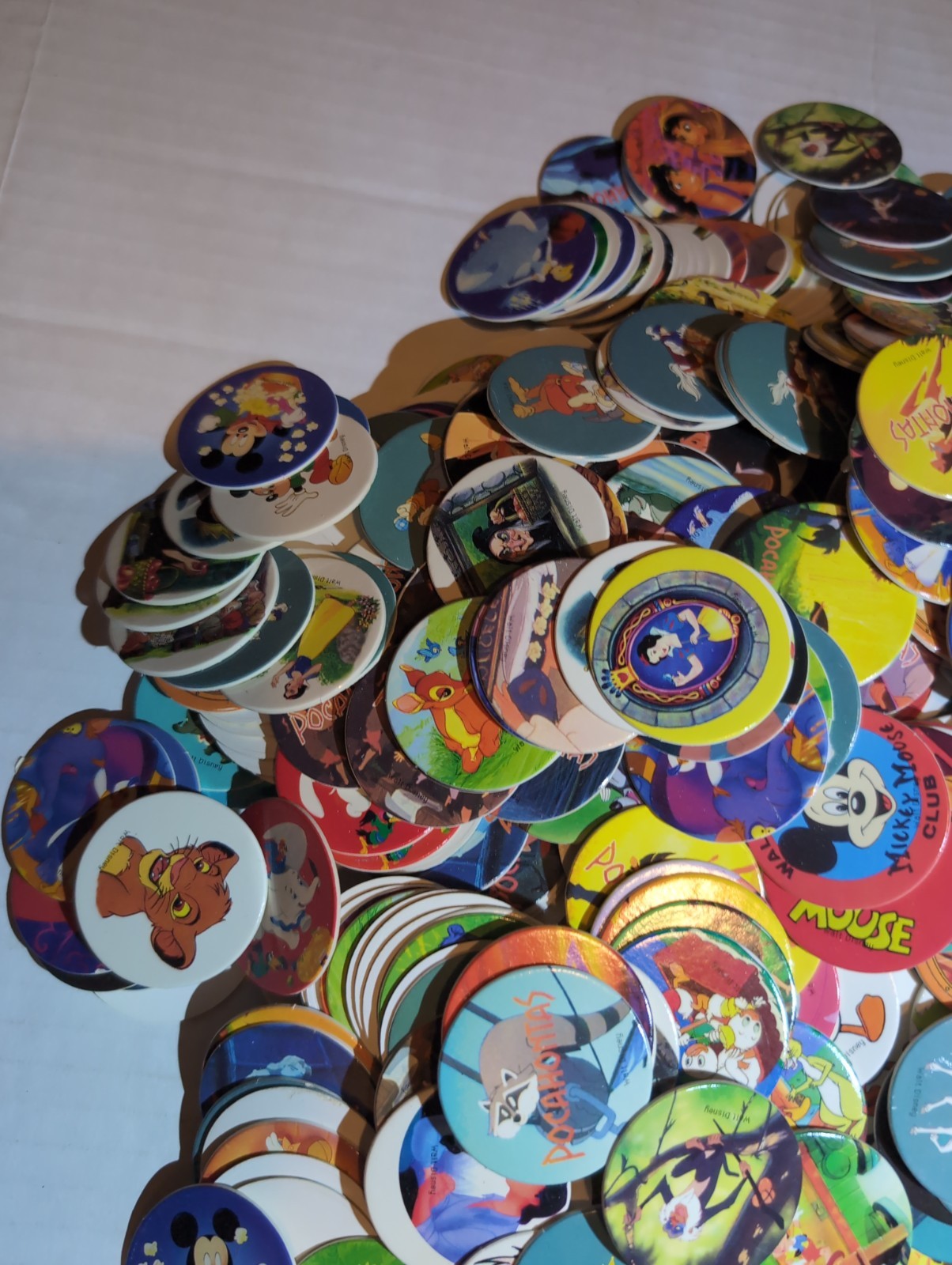 Pogs Pog Lot Walt Disney Mix Lot Of 1000