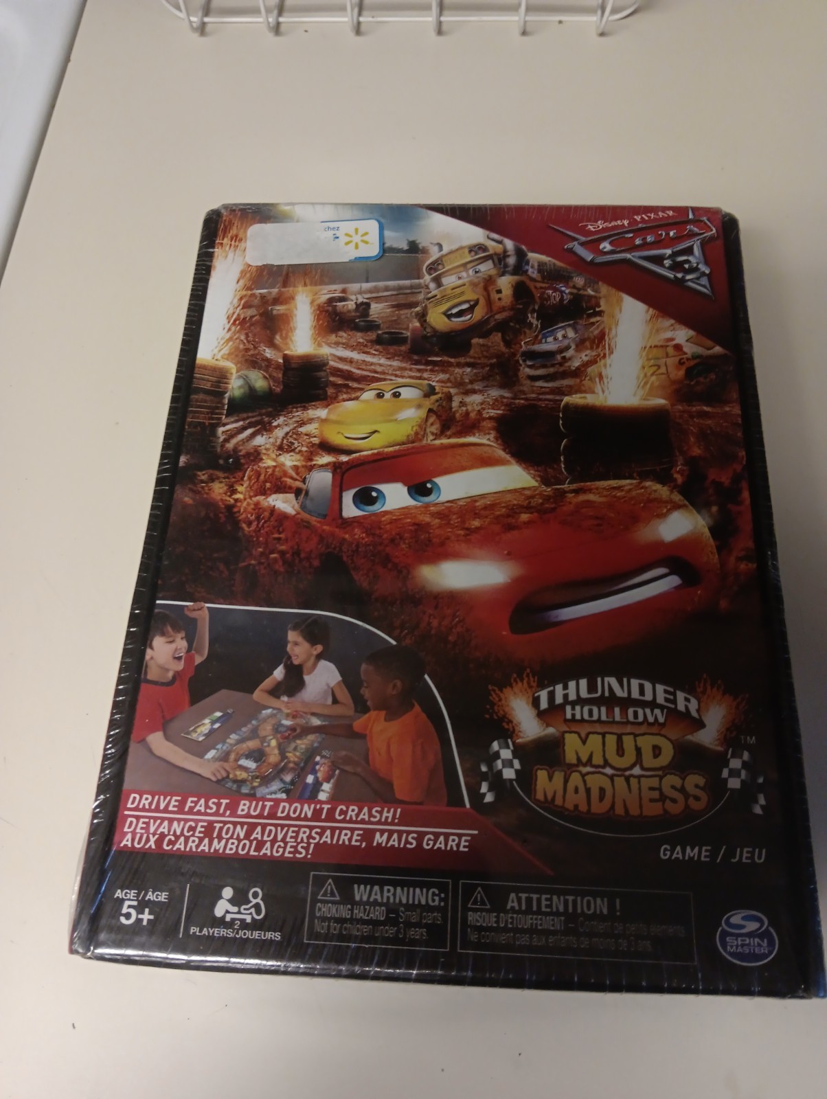 Cars 3 – Thunder Hollow – Mud Madness – BOARDGAME – Pixar – NEW- Disney