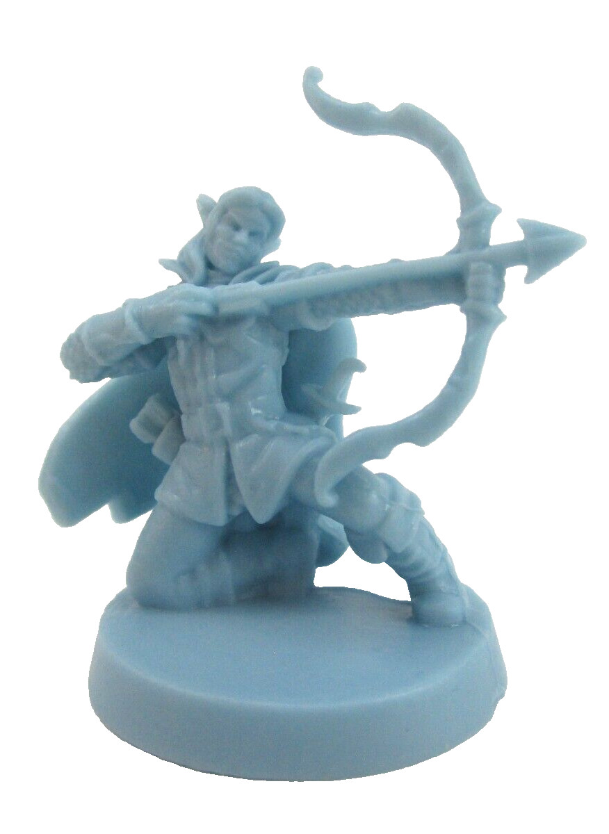 HEROQUEST: Mage Of The Mirror 4x ELVEN ARCHER Minis & Card NEW!!