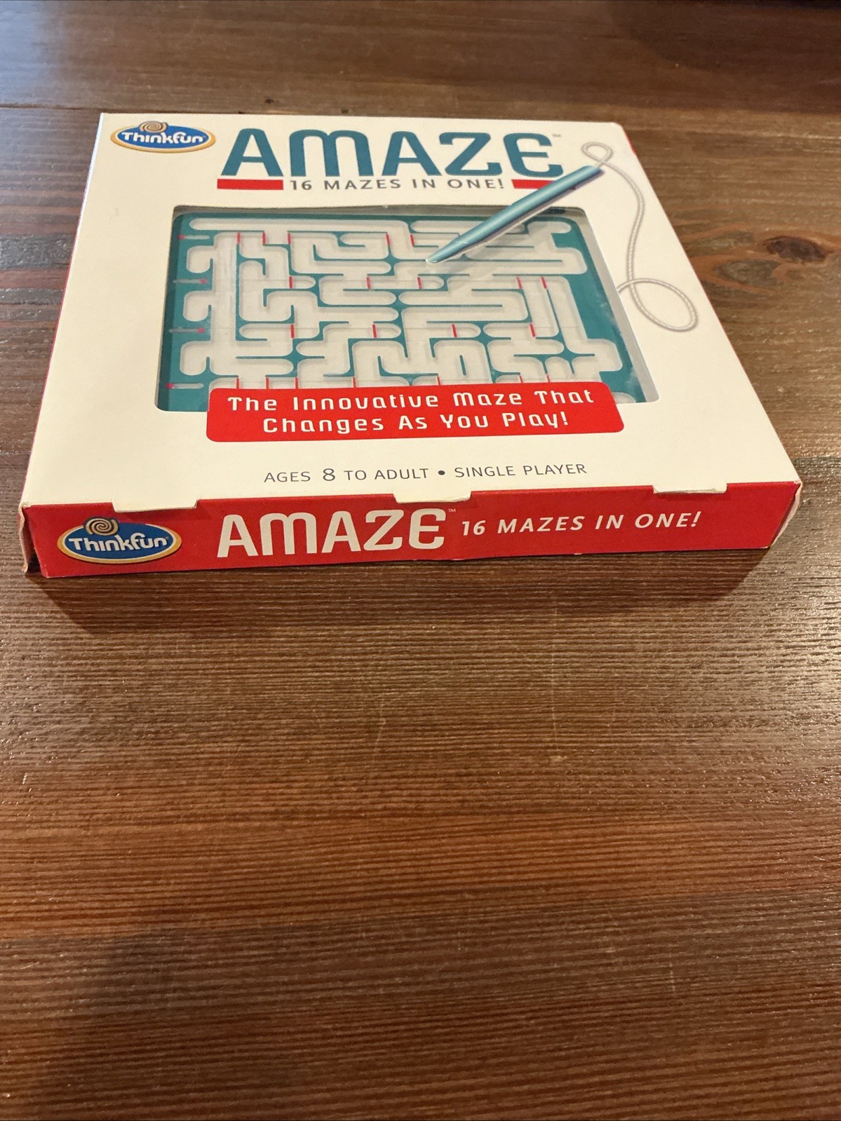 Think Fun Amaze Game 16 Mazes in One Puzzles Age 8+ Memory Logic Mensa Kids