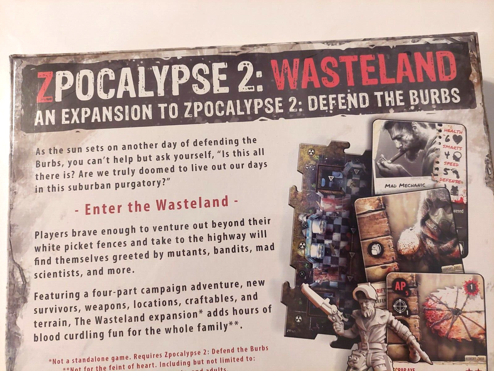 Zpocalypse 2 Defend the Burbs Wasteland Expansion to Zpocalypse Age 14 and up