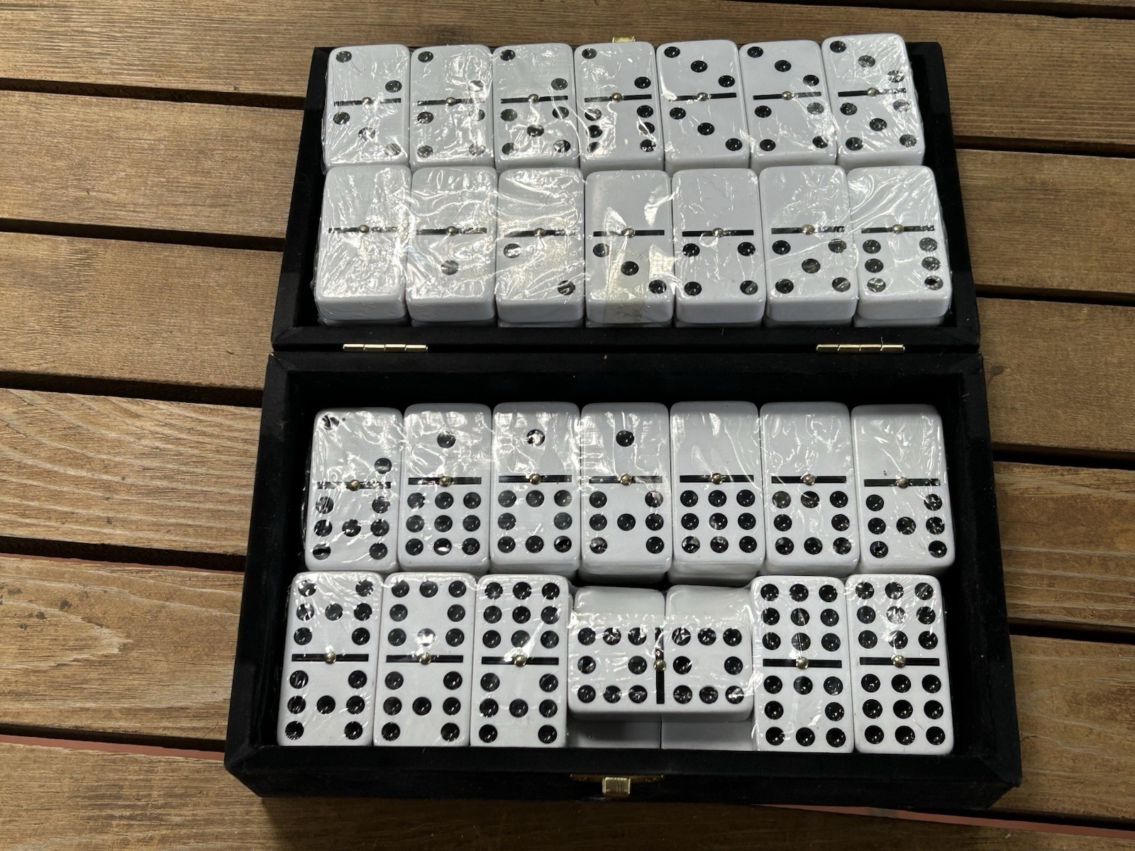 Brand New Domino Double 9 Set-Original Sealed-55 Domino Set with Velvet Case!
