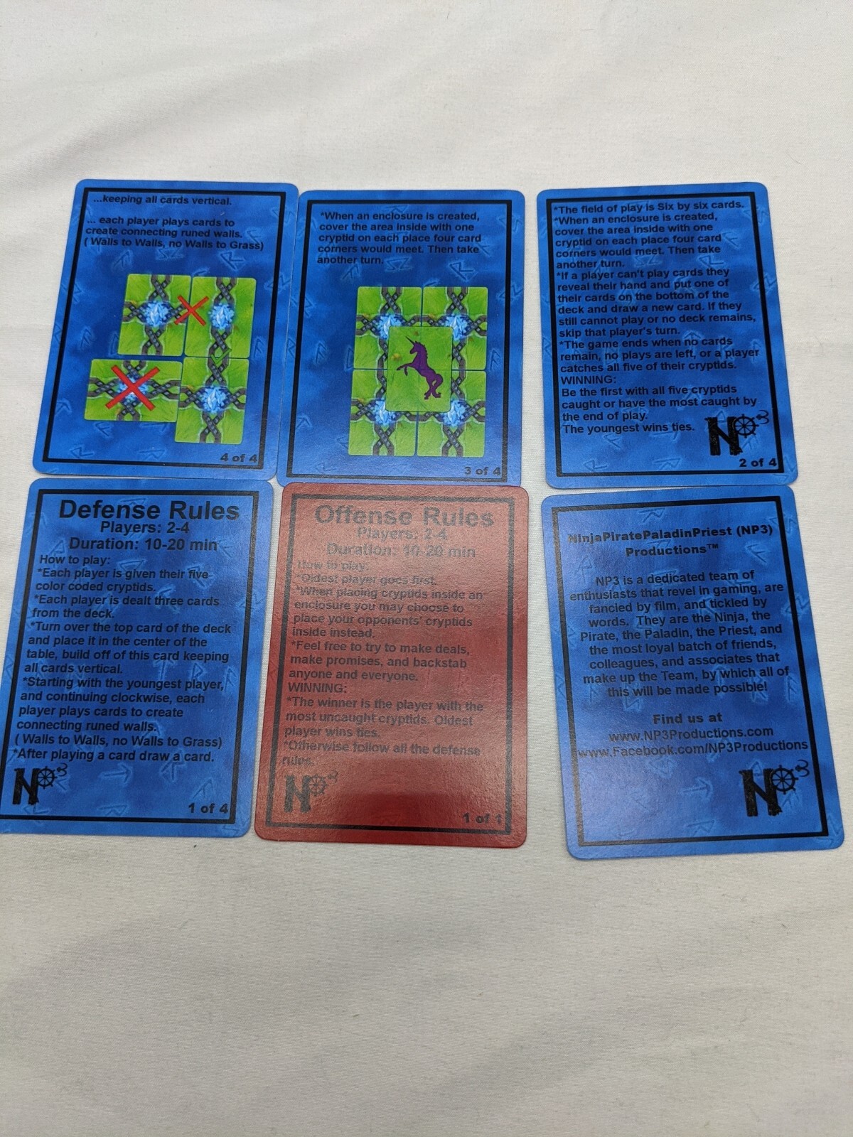 Cryptid Catcher Card Game Ninja Pirate Paladin Priest Productions