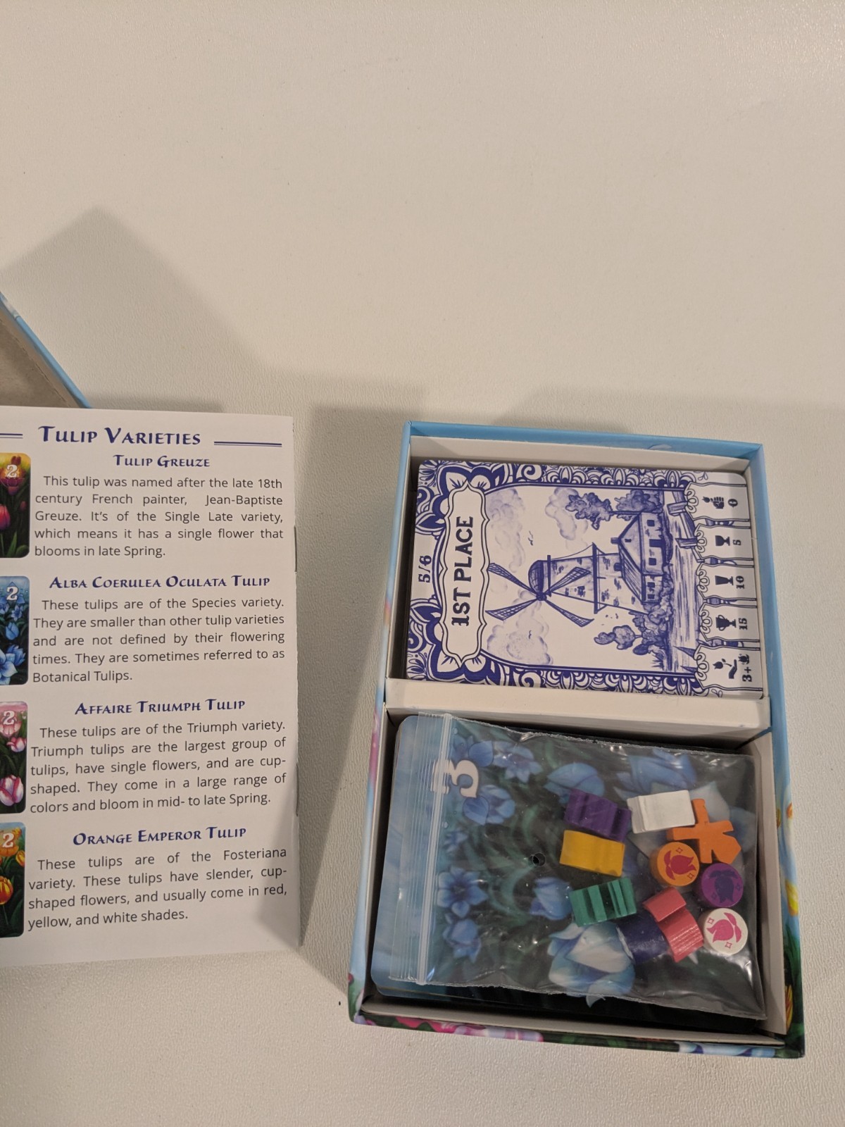Gift of Tulips Card Game of Flowers Weird Giraffe Games Family Game Night
