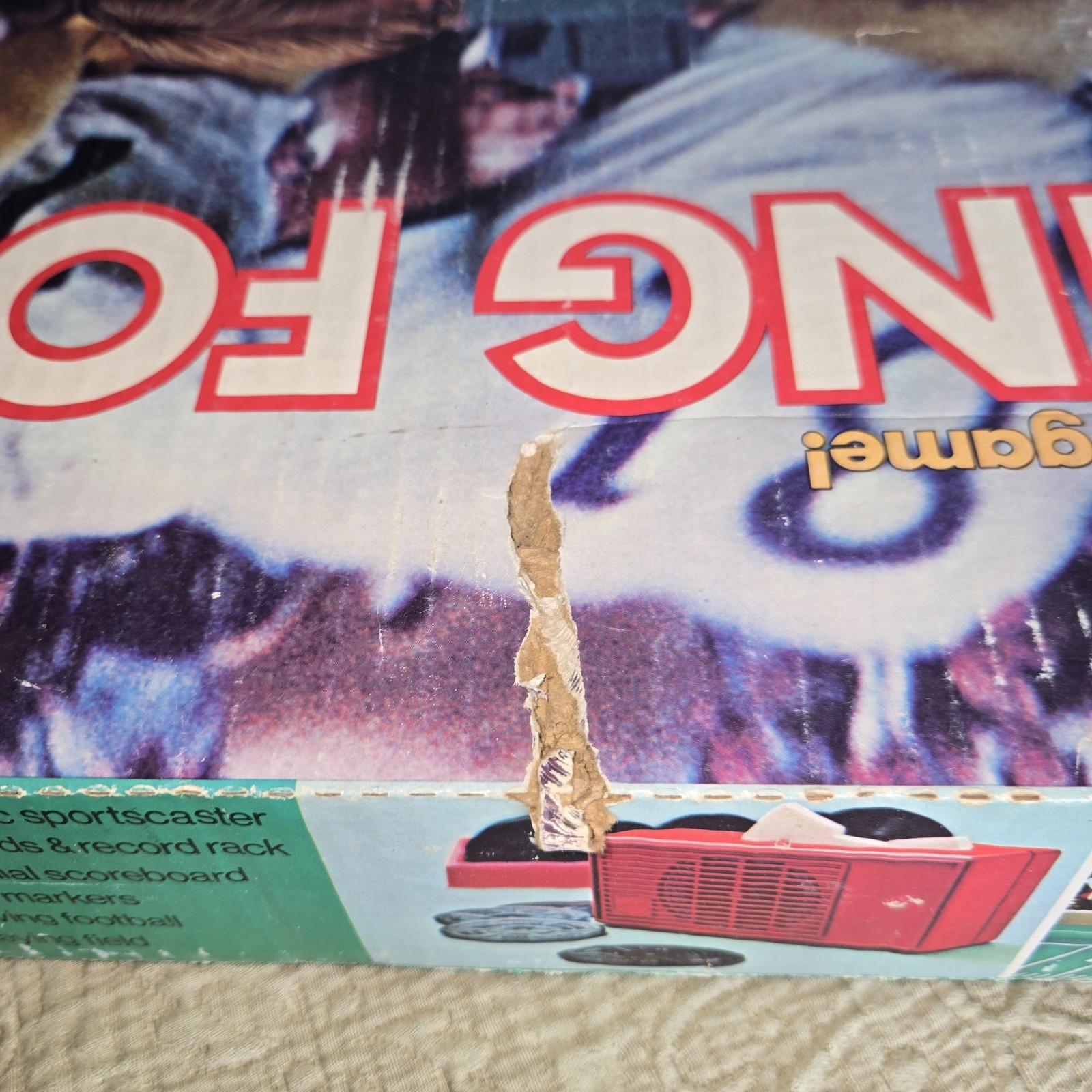 Mattel Talking Football Game – 1971 – Hear It Happen – COMPLETE- WORKING