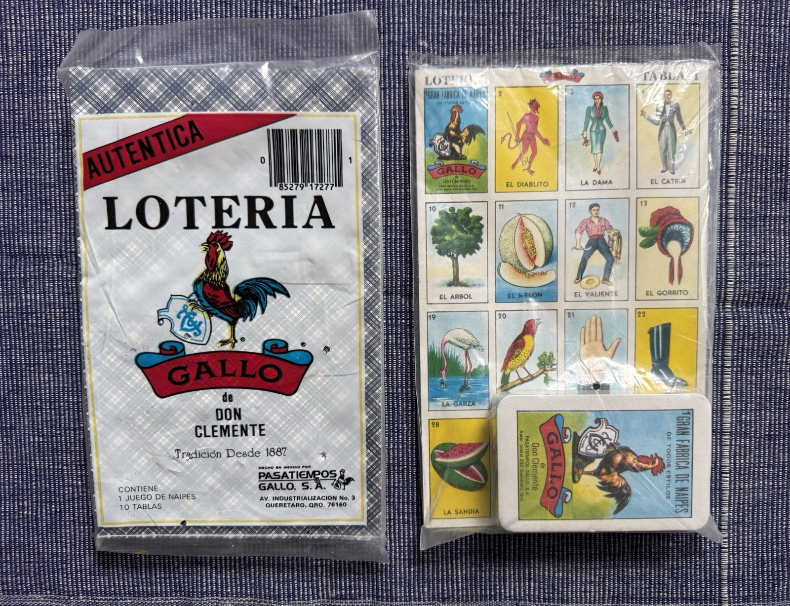 2 Vintage Don Clemente Loteria Card Games – Gallo – 10 Tablas Naipes Cancionero