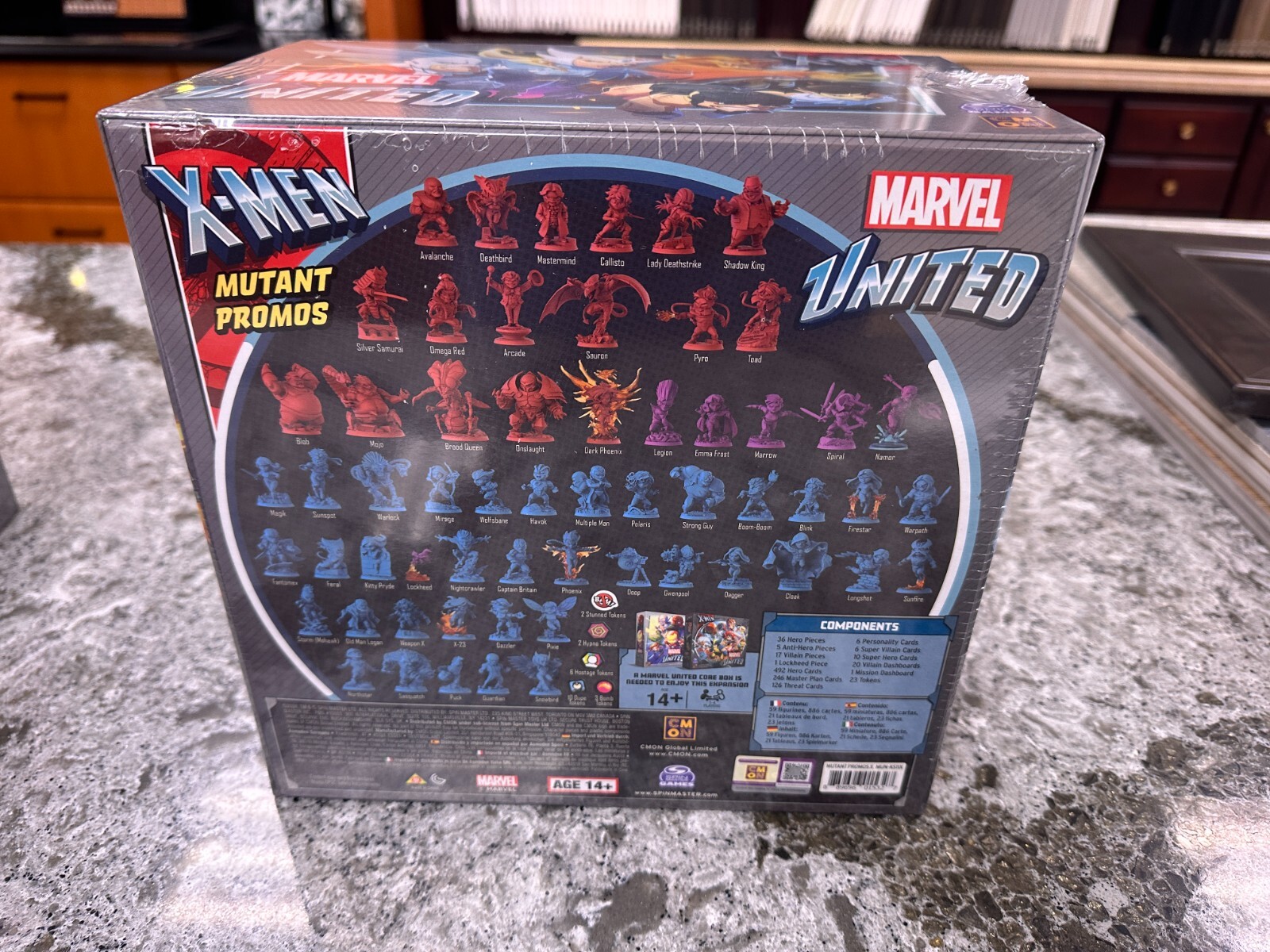 Marvel United X-Men Kickstarter PROMO Stretch Goals Box NEW CMON Board Game Mini