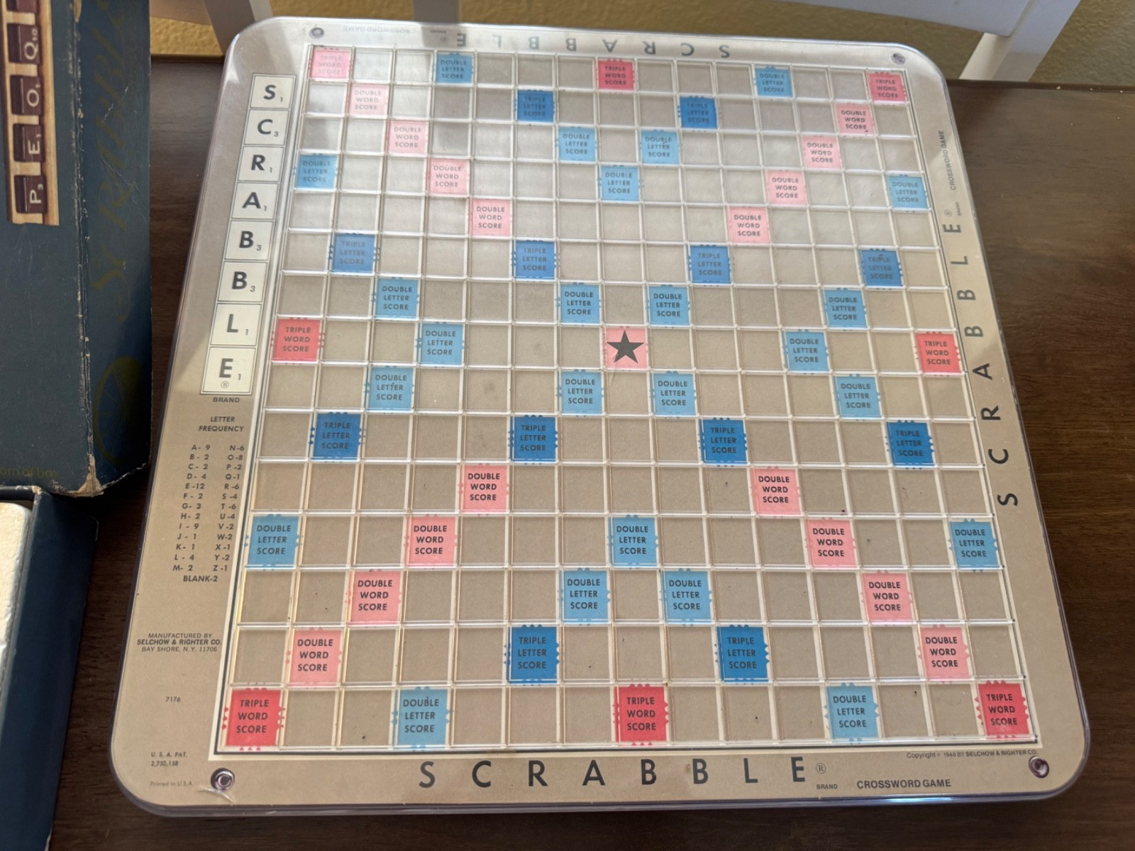 1977 Scrabble Deluxe Edition Game Turntable Selchow&Righter Complete