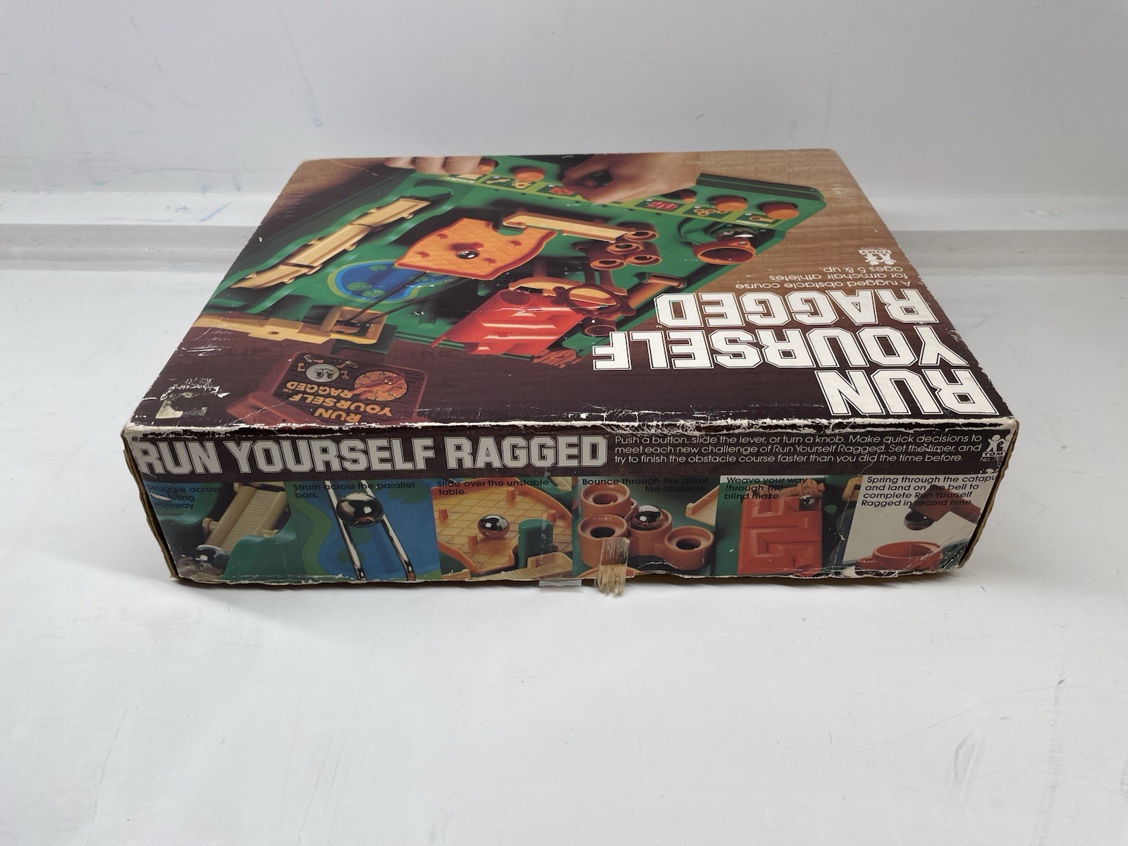 Vintage 1979 Run Yourself Ragged TOMY Maze Game Rugged Obstacle Course