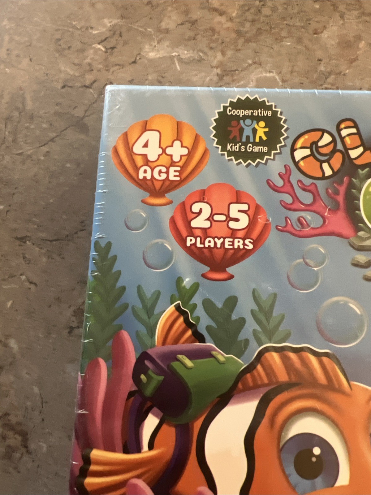 Clownfish Cove Board Game Ages 4+ Players 2-5 Sealed