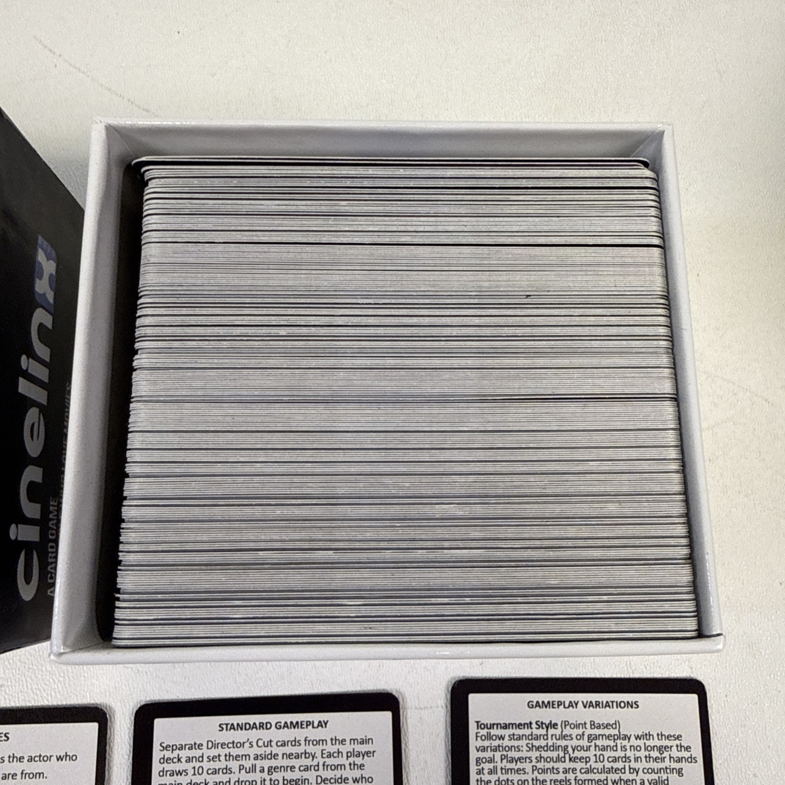 Cinelinx Card Game for People Who Love Movies Trivia 2014 Media