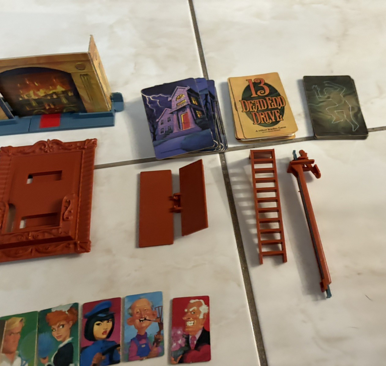 13 Dead End Drive Board Game Milton Bradley -Family Game Night Kids & Adults