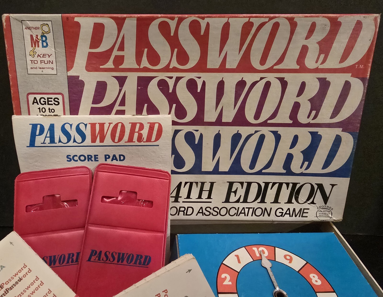 Vintage 1973 Password 14th Edition Game from Milton Bradley 4260 100% Complete