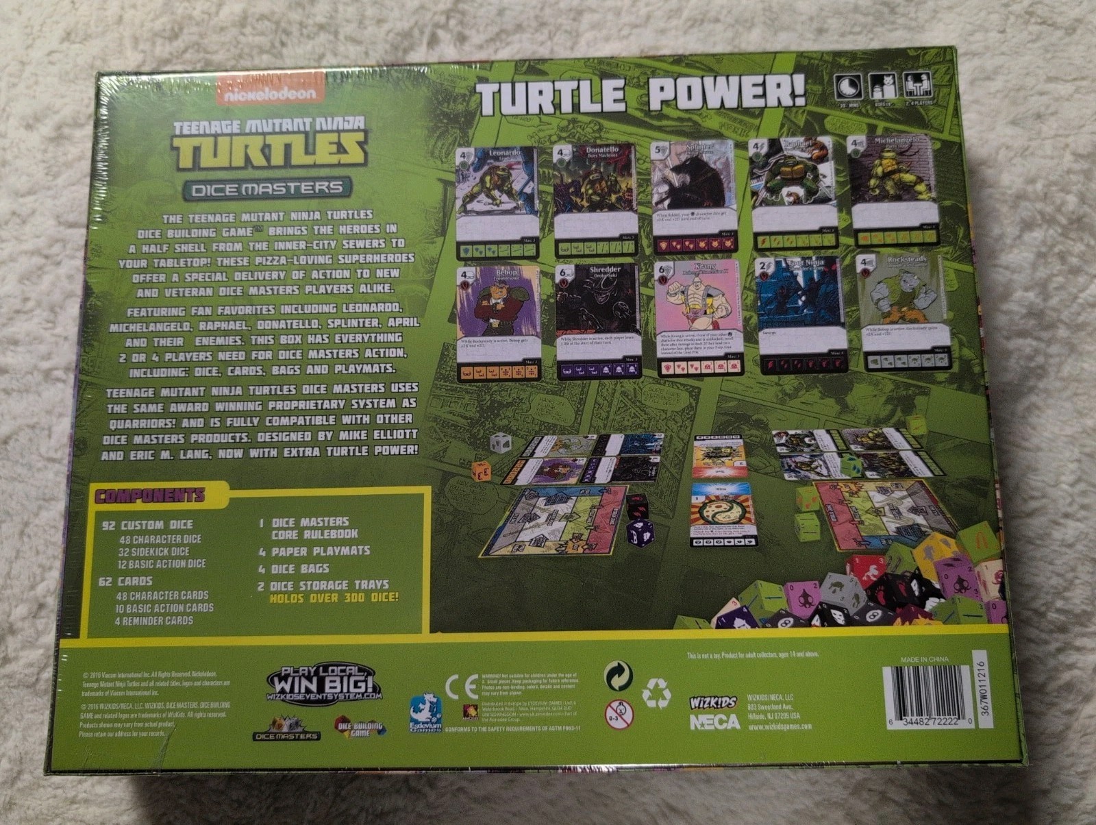 WizKids TMNT Dice Masters Teenage Mutant Ninja Turtles Starter Set VG+/NM