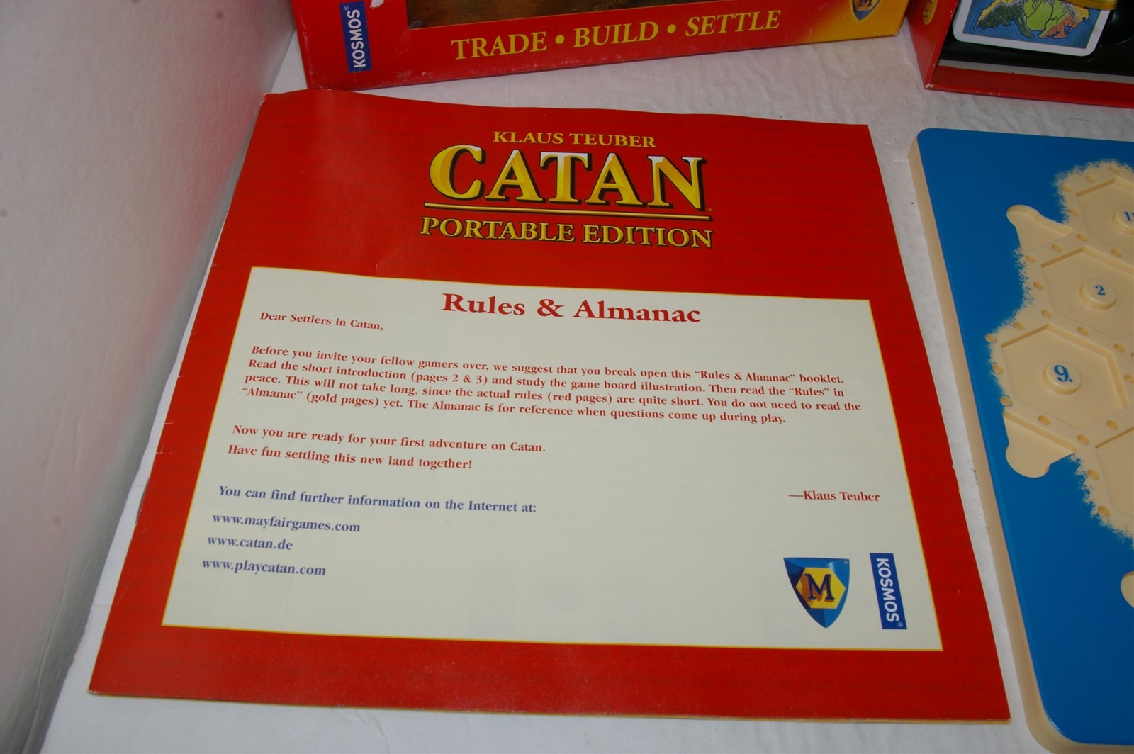 The Settlers of Catan Portable Edition Mayfair Games 3101 Complete