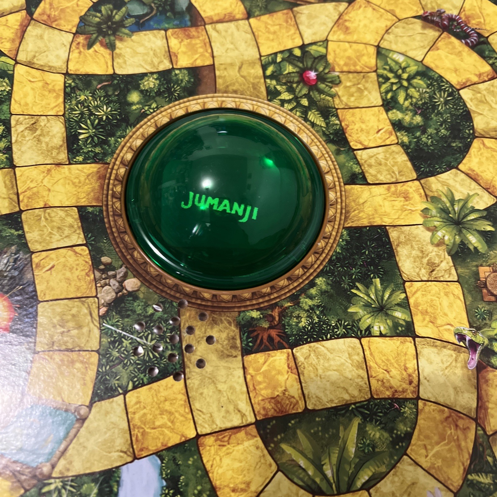 Jumanji Deluxe Replacement Parts Board Instructions Box No Pieces Tested Works