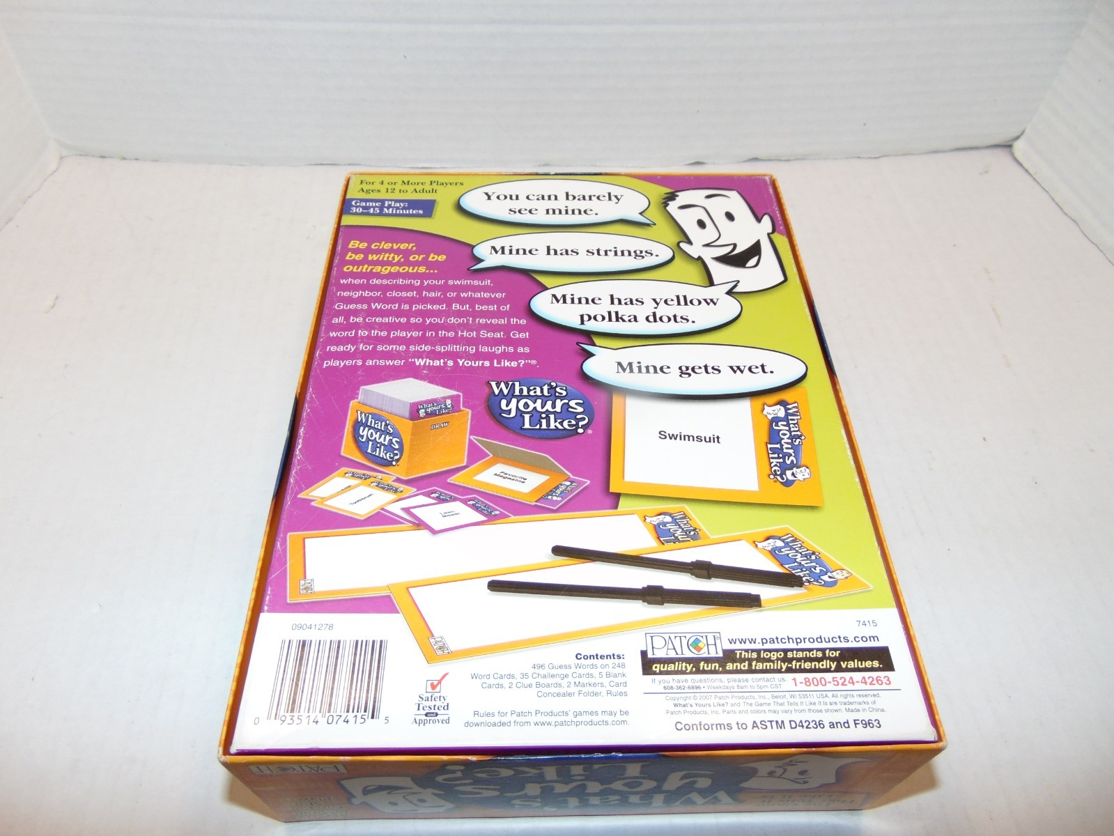 What’s Yours Like? Family Party Board Game Funny 2007