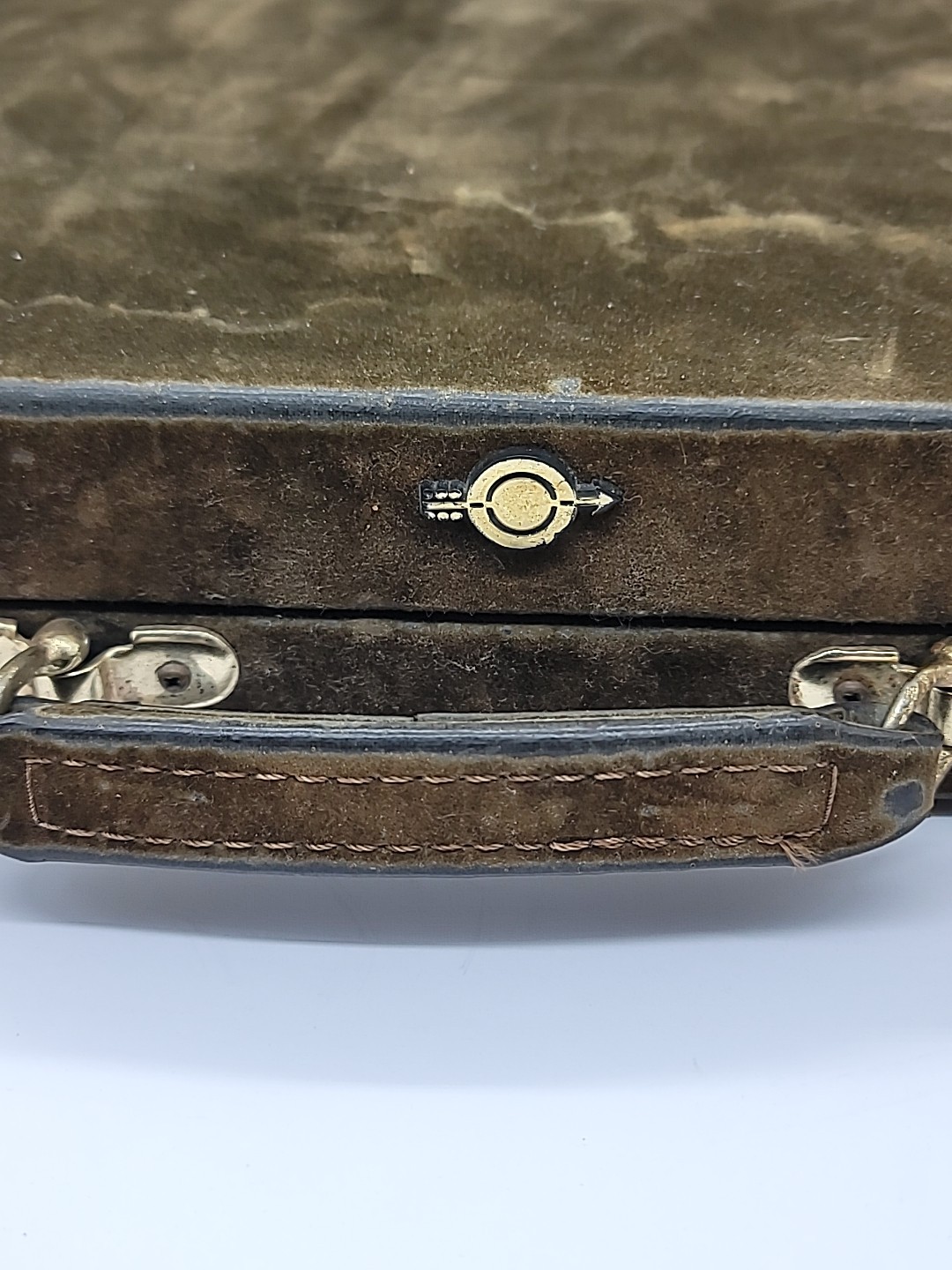 Vintage E.S. Lowe Deluxe Tournament Backgammon Set Felt Feaux Leather Skor Mor