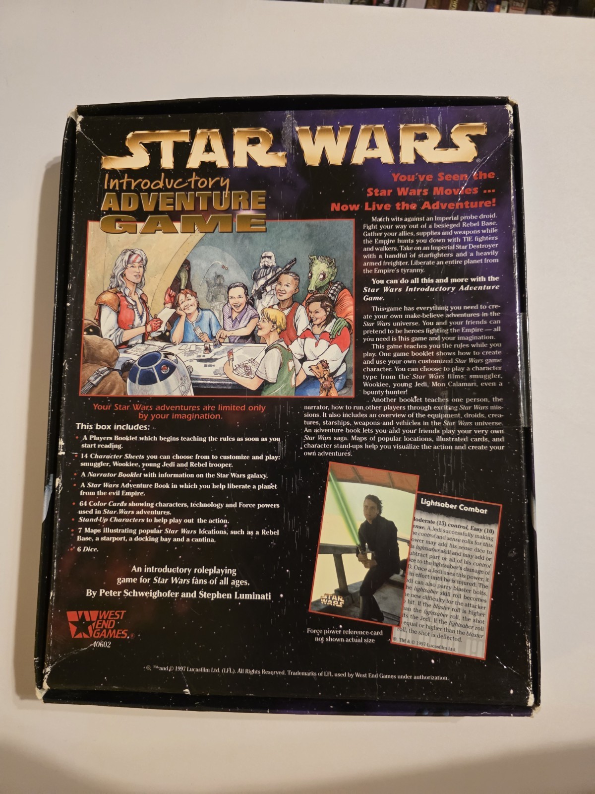 West End Games Star Wars Introductory Adventure Game RPG Box Set 1997
