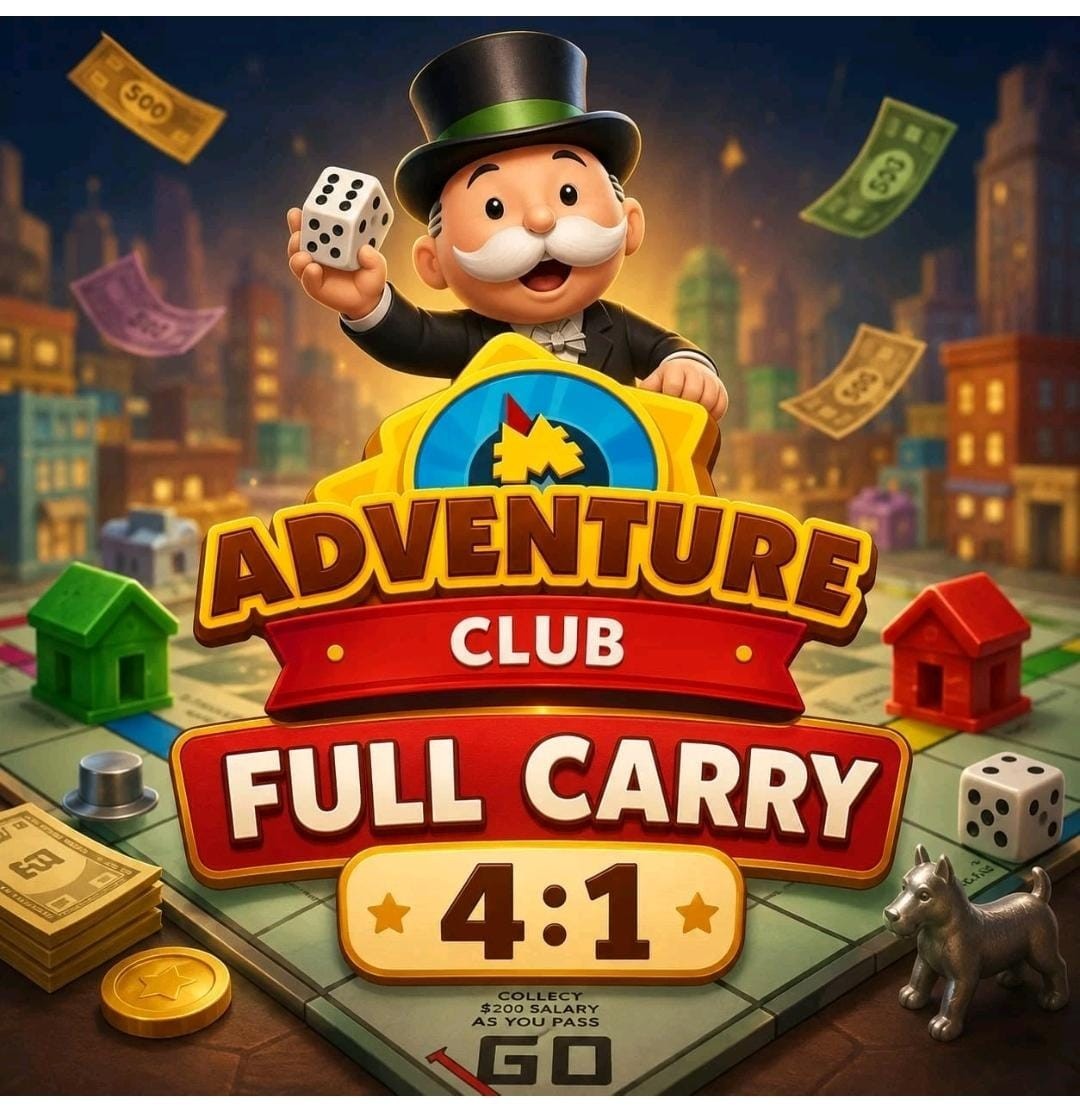 Mono_poly_GOADVENTURE_CLUB_EVENT SLOTSFULL CARRY_AVAILABLE!