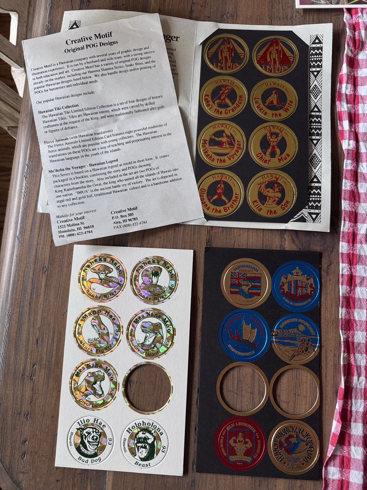 Amazing Creative Motif 90s Hawaiian Pog Collection With 1 Full And 2 Partial Set