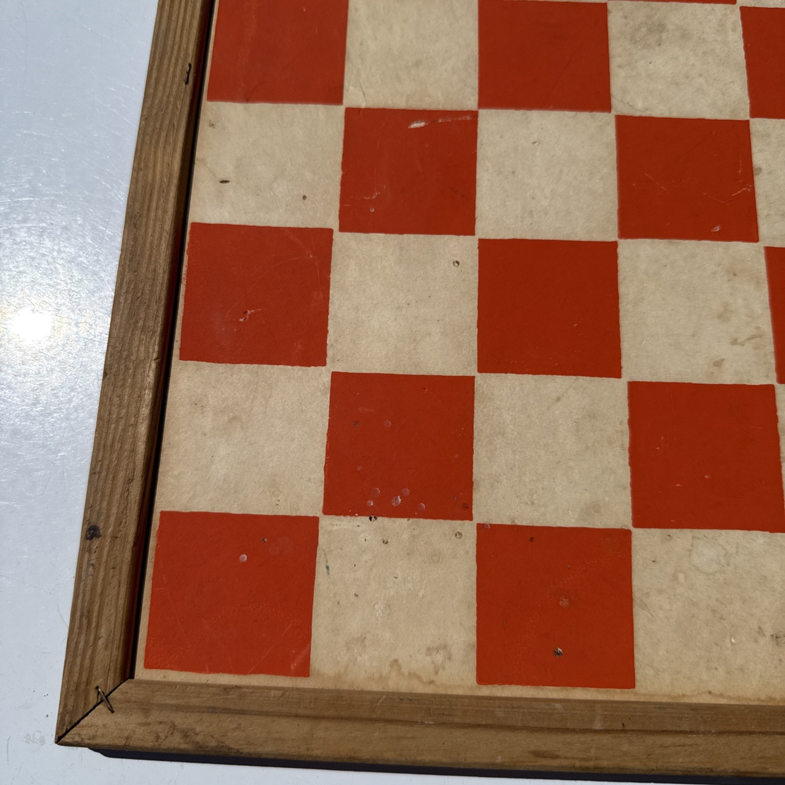 Vtg Wa-Hoo Wahoo Game Board Creative Designs Texas Indian Western Framed Checker