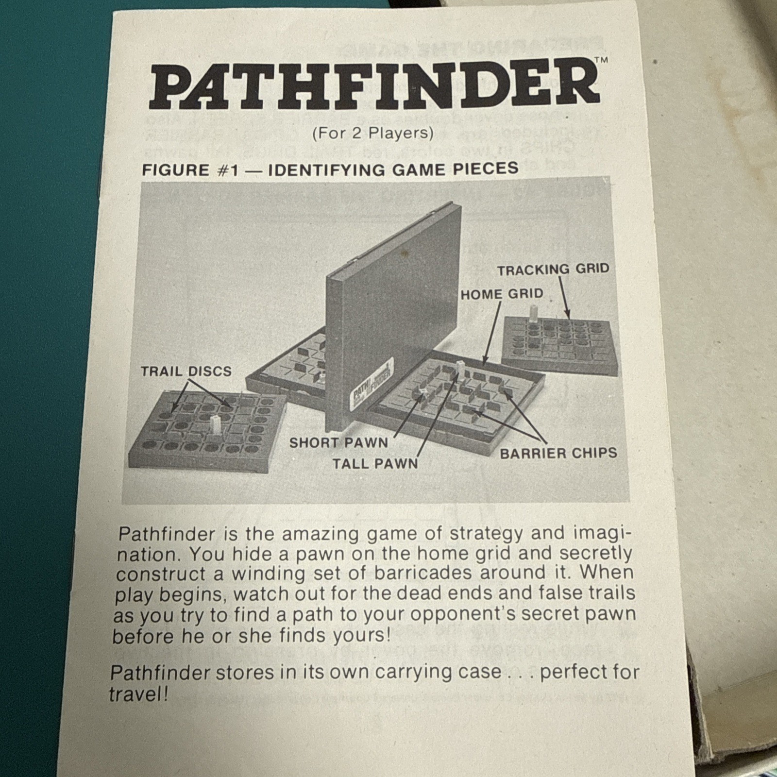 VINTAGE Milton Bradley Pathfinder Tow Players Tracking Strategy Game 1977