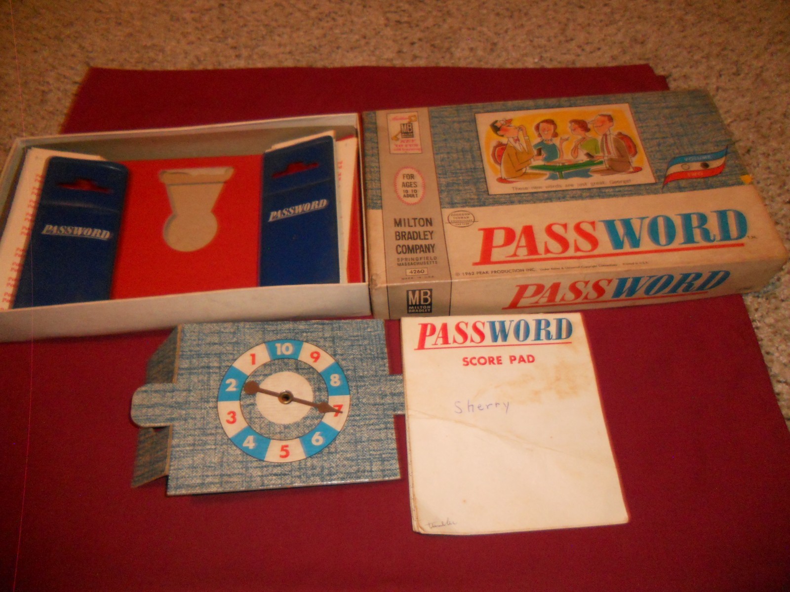 Vintage PASSWORD GAME by Milton Bradley 1962 Volume two Complete Set #4260
