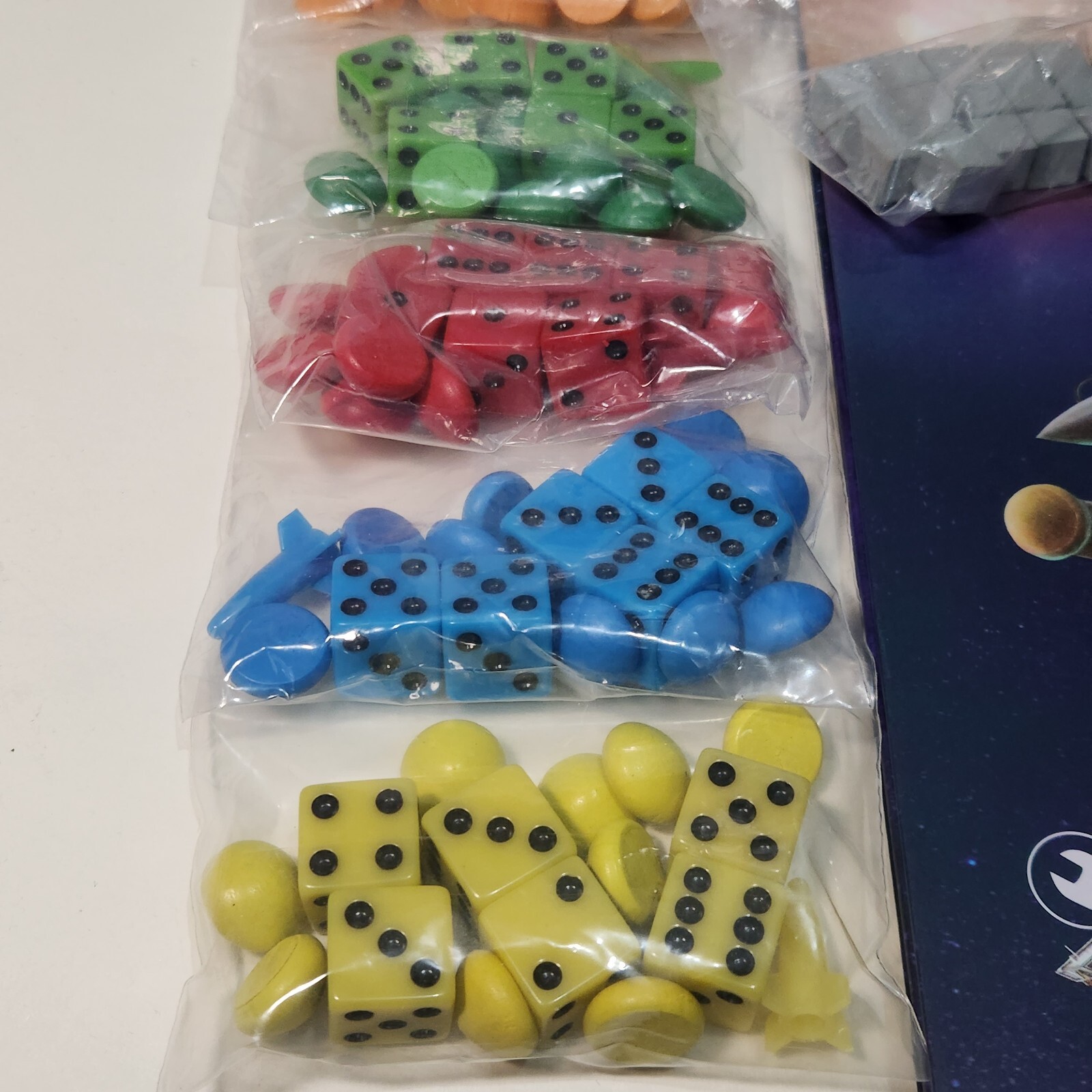 Alien Frontiers with Mind Control Helmet Card and 4 Rocket Tokens Complete 2011