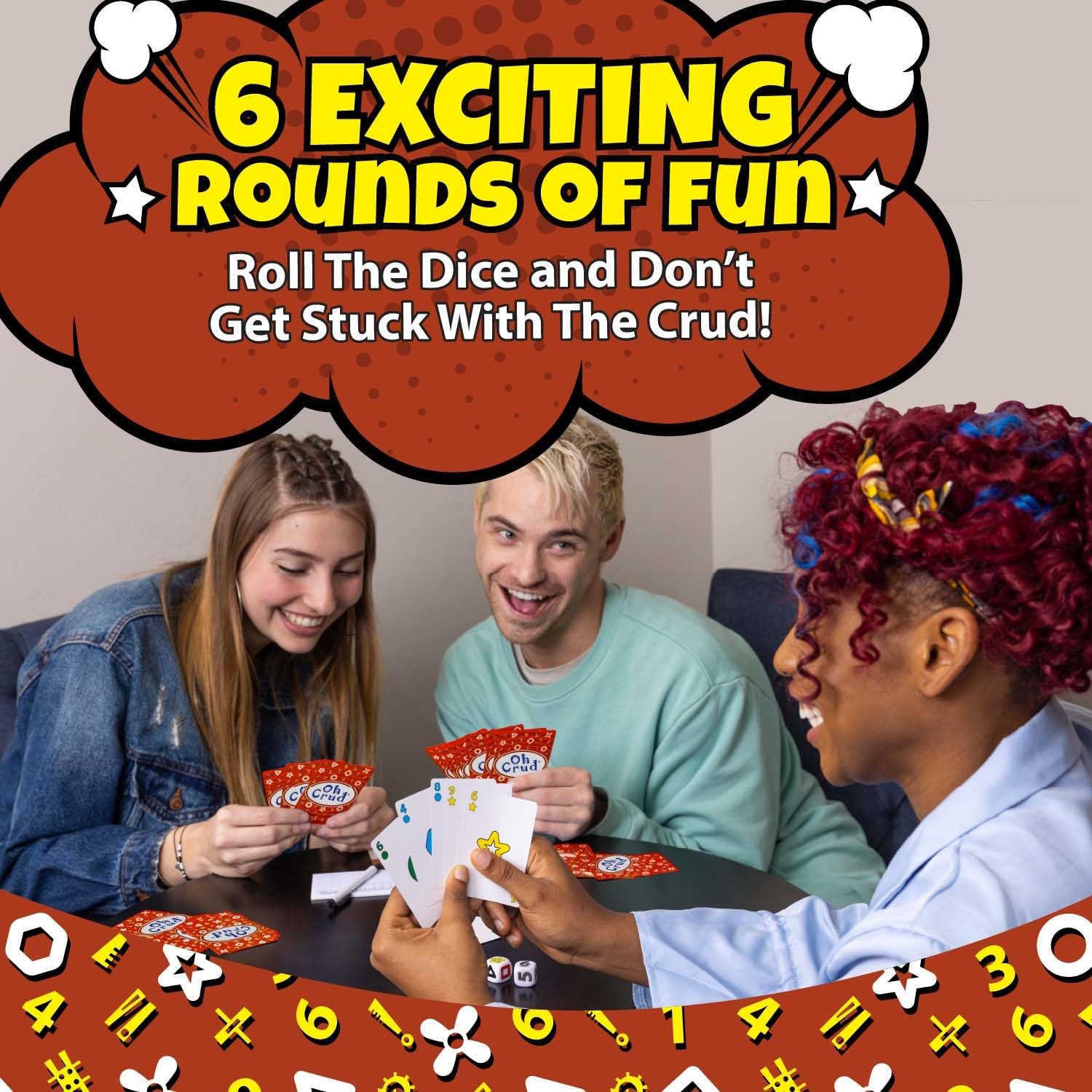 Oh Crud Deluxe Edition: A Trick-Taking Card & Dice Game for Adults & Families…