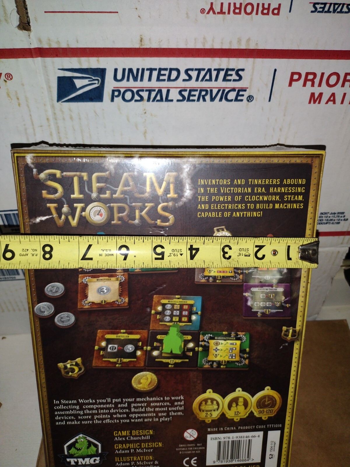 Steam Works Board Game by Alex Churchill Tasty Minstrel Games Brand New & Sealed