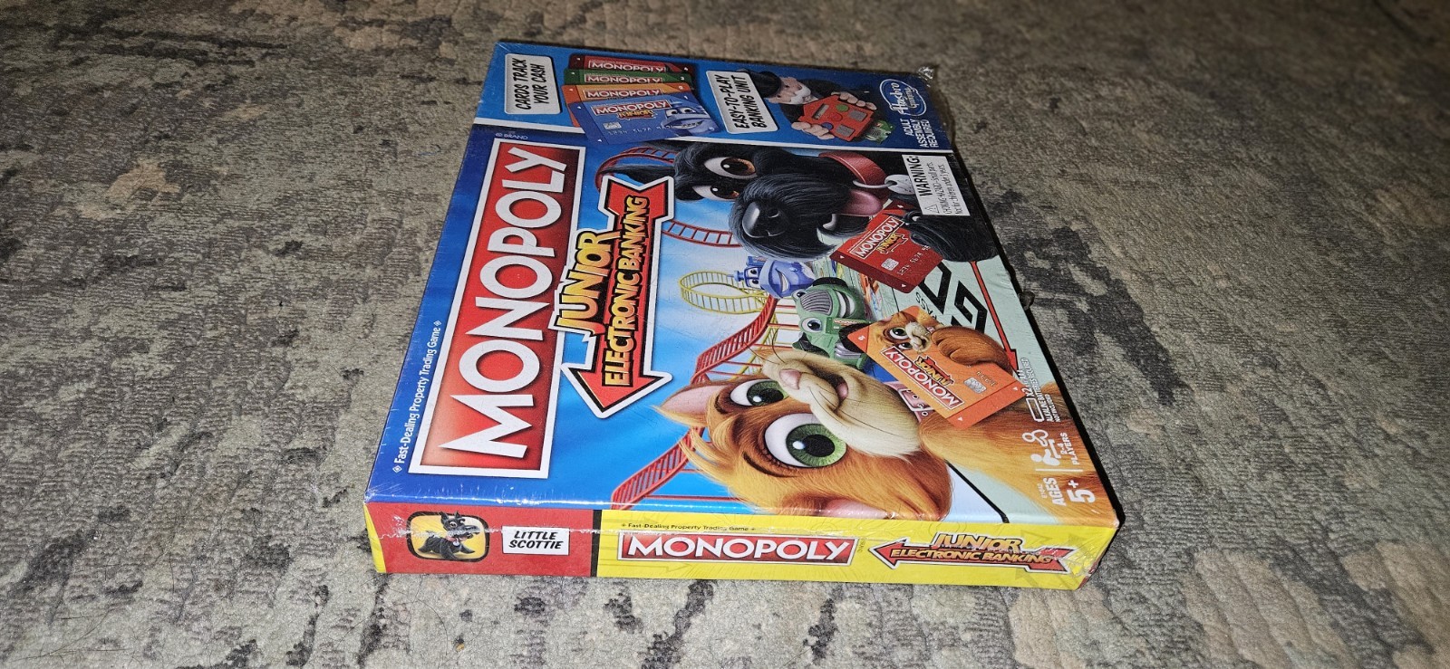 Monopoly Junior Electronic Banking (2017) Ages 5+ Brand New Factory Sealed!!!