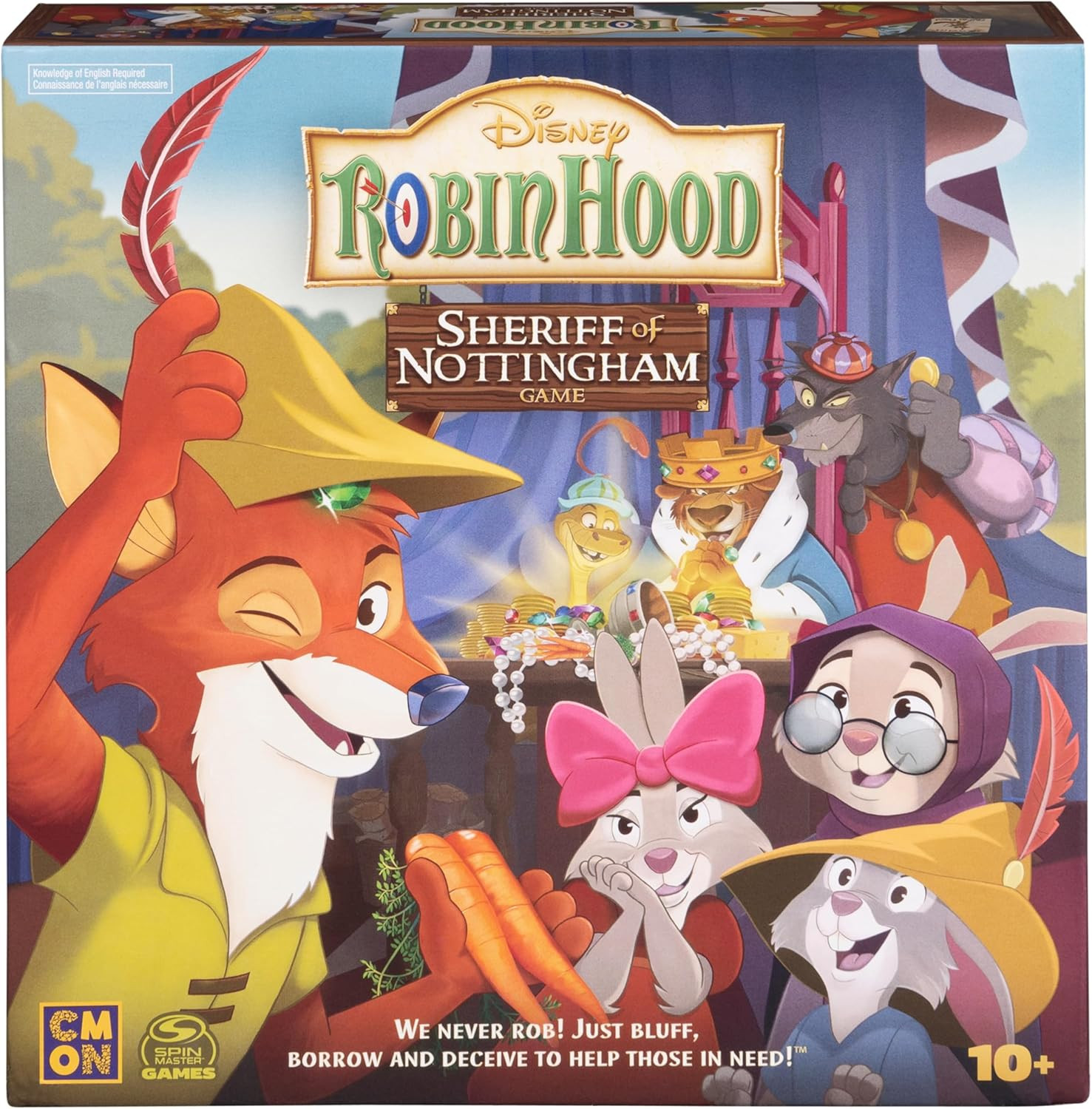 Spin Master Games, Disney Robin Hood Sheriff of Nottingham, Family Board Games,