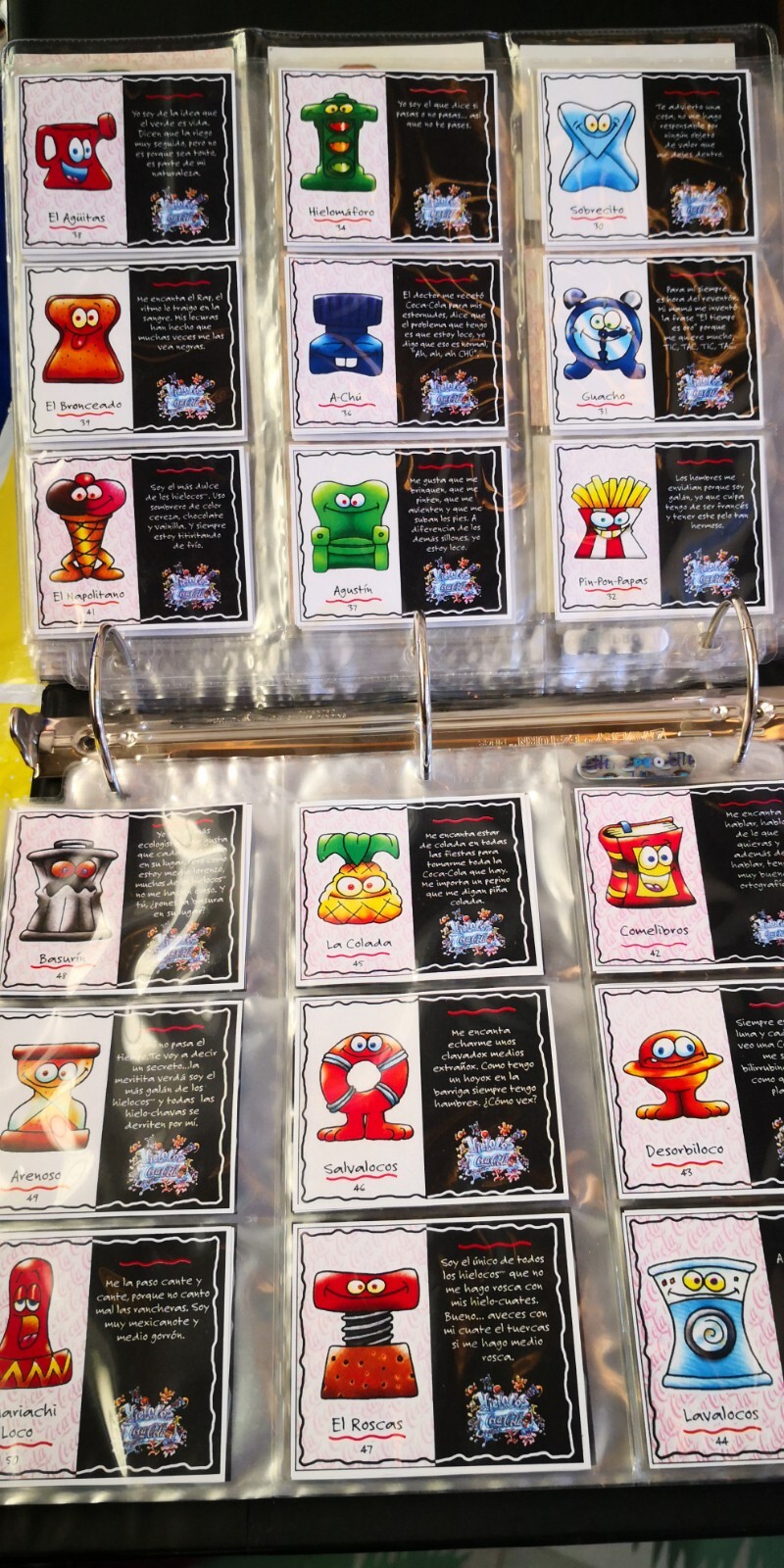 60 first gen complete Tarjetas Hielocos México Bootlegs Crazy Bones