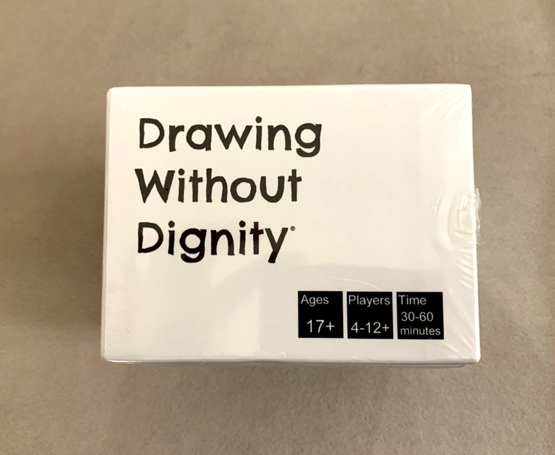 DRAWING WITHOUT DIGNITY – A Party Game of Uncensored Sketches, age 17+, SEAL NIB