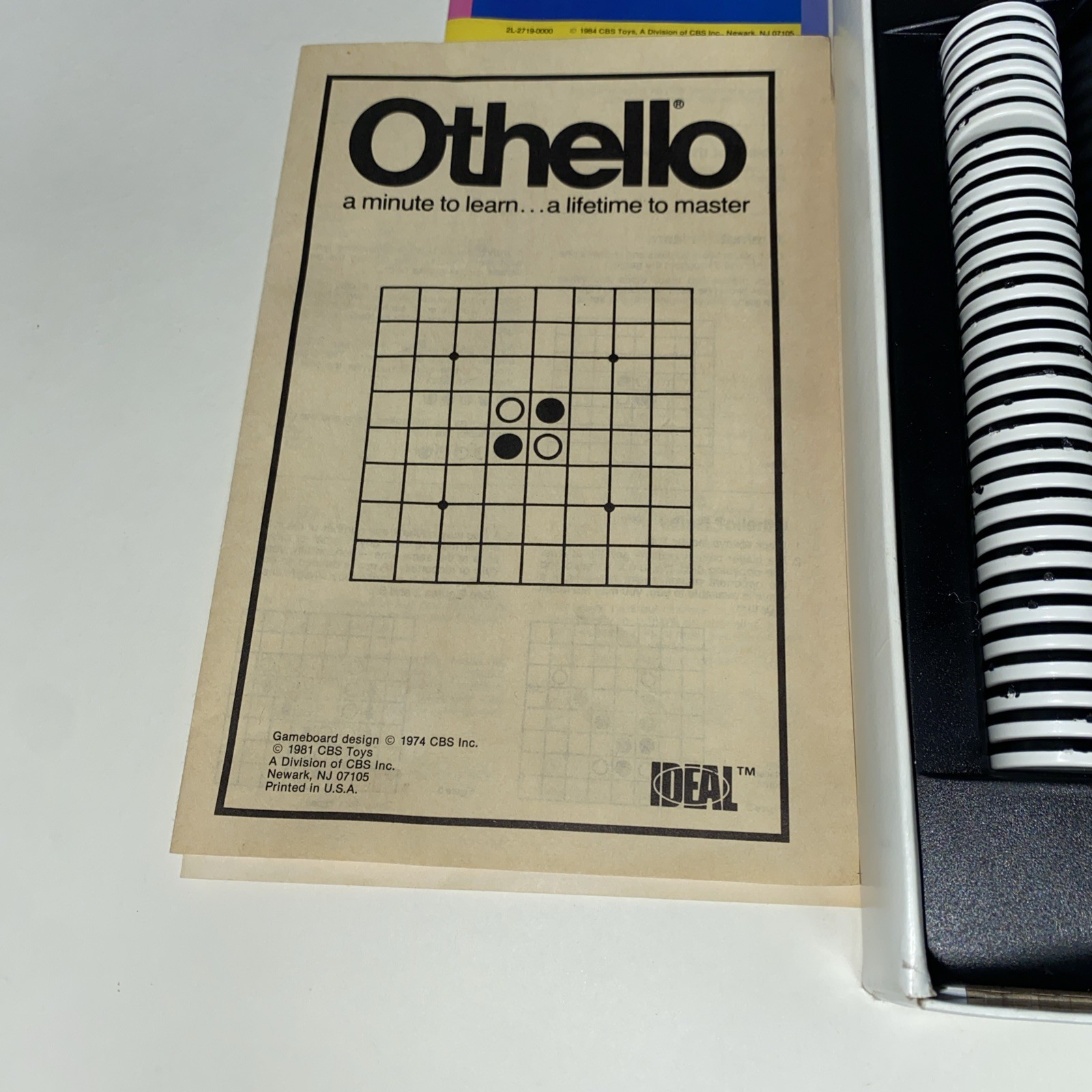 Othello 1984 & Overturn 1993 Board Games Strategy Vintage COMPLETE VG
