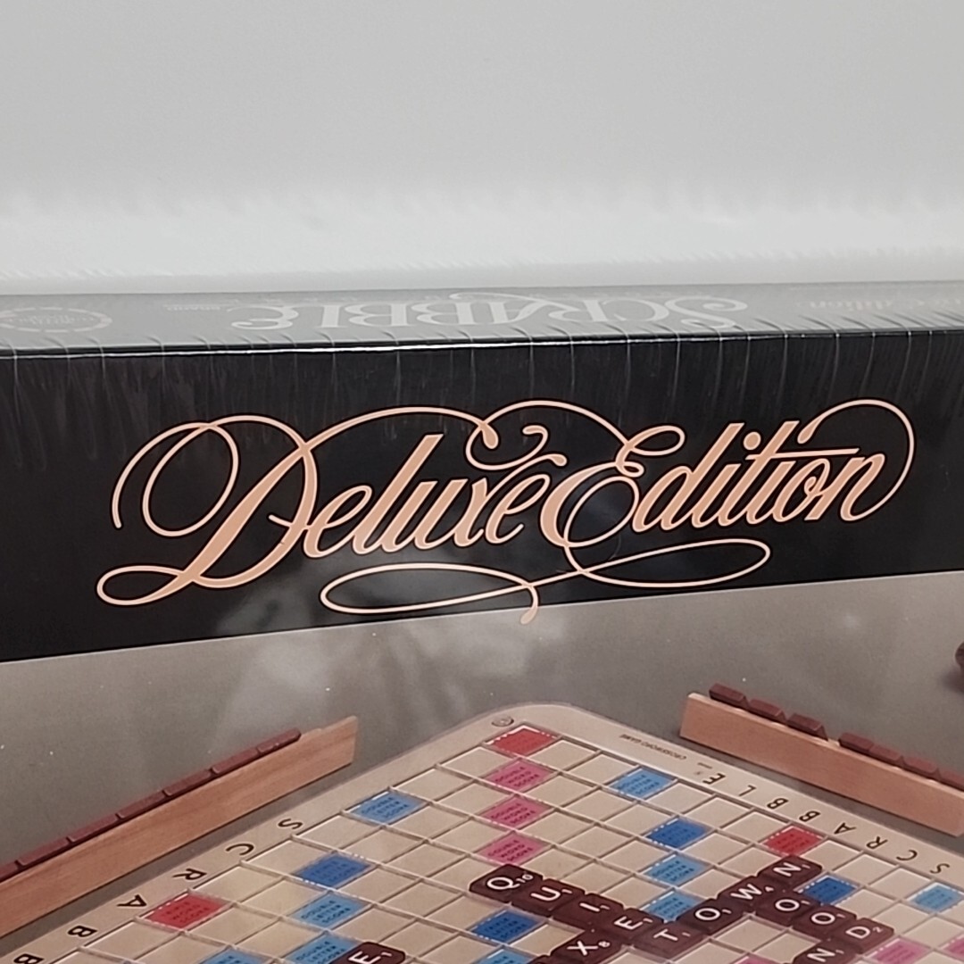Scrabble Crossword Game Deluxe Edition Turntable 4034 1989 Milton Bradley Sealed
