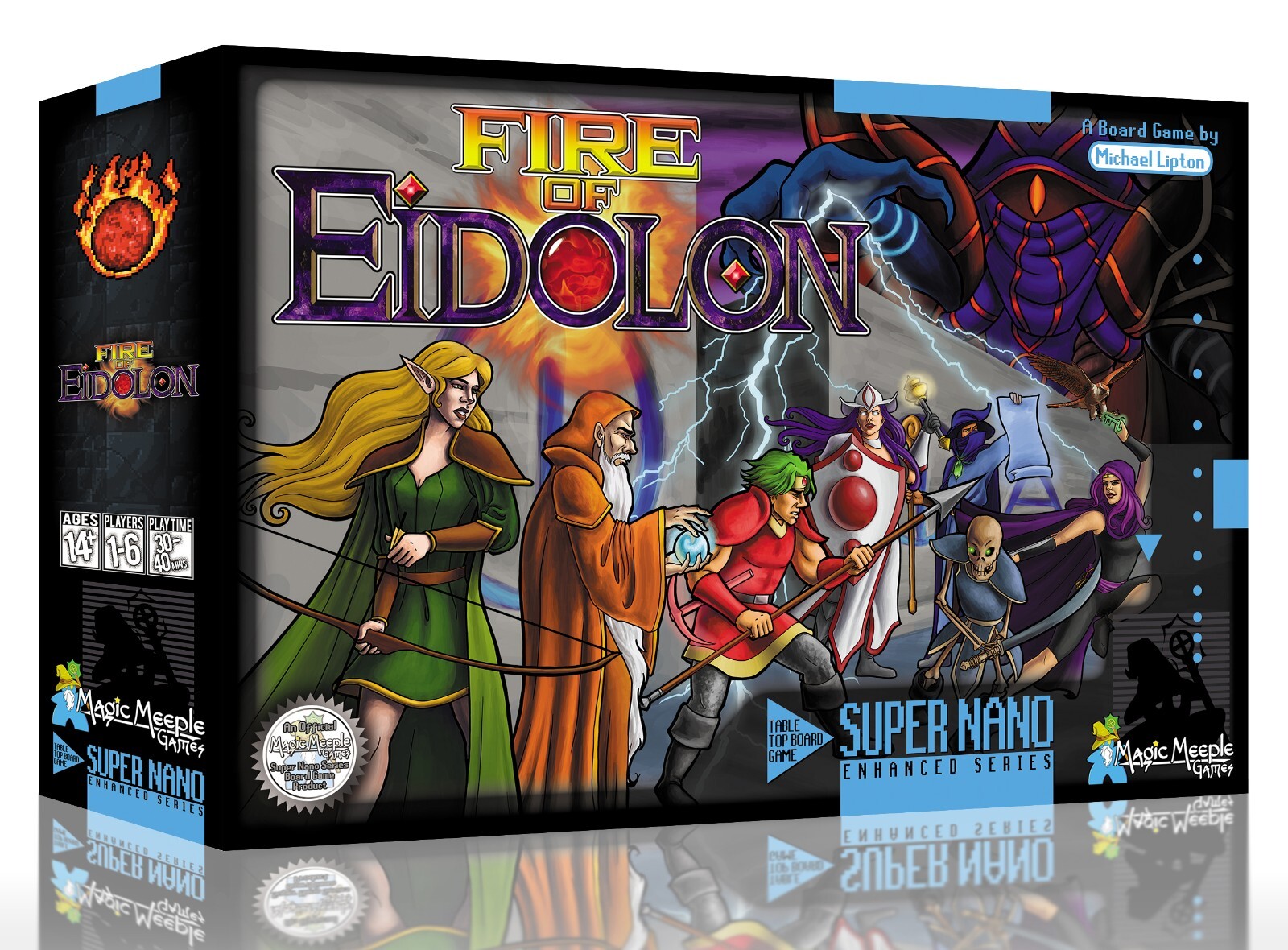 Fire of Eidolon dungeon RPG Board Game 6 players RARE NEW pixel Out Of Print