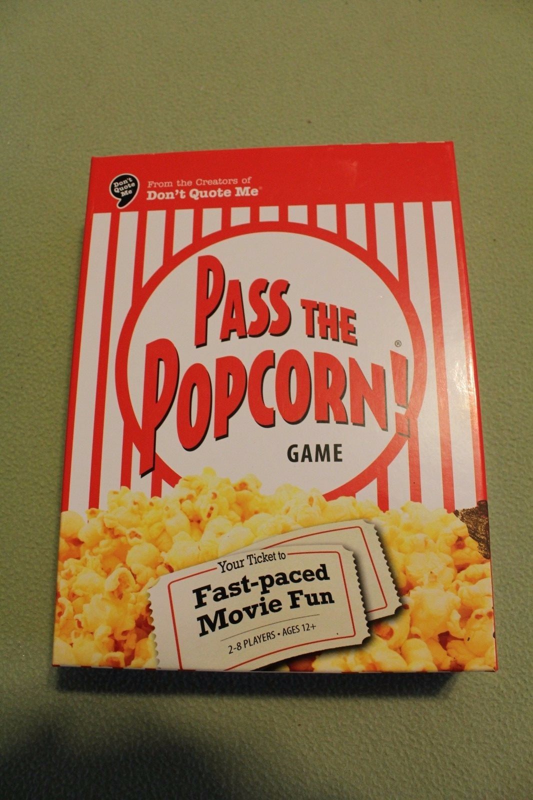 Pass the Popcorn! Game USED! Fast-Paced movie fun by Wiggles 3D complete