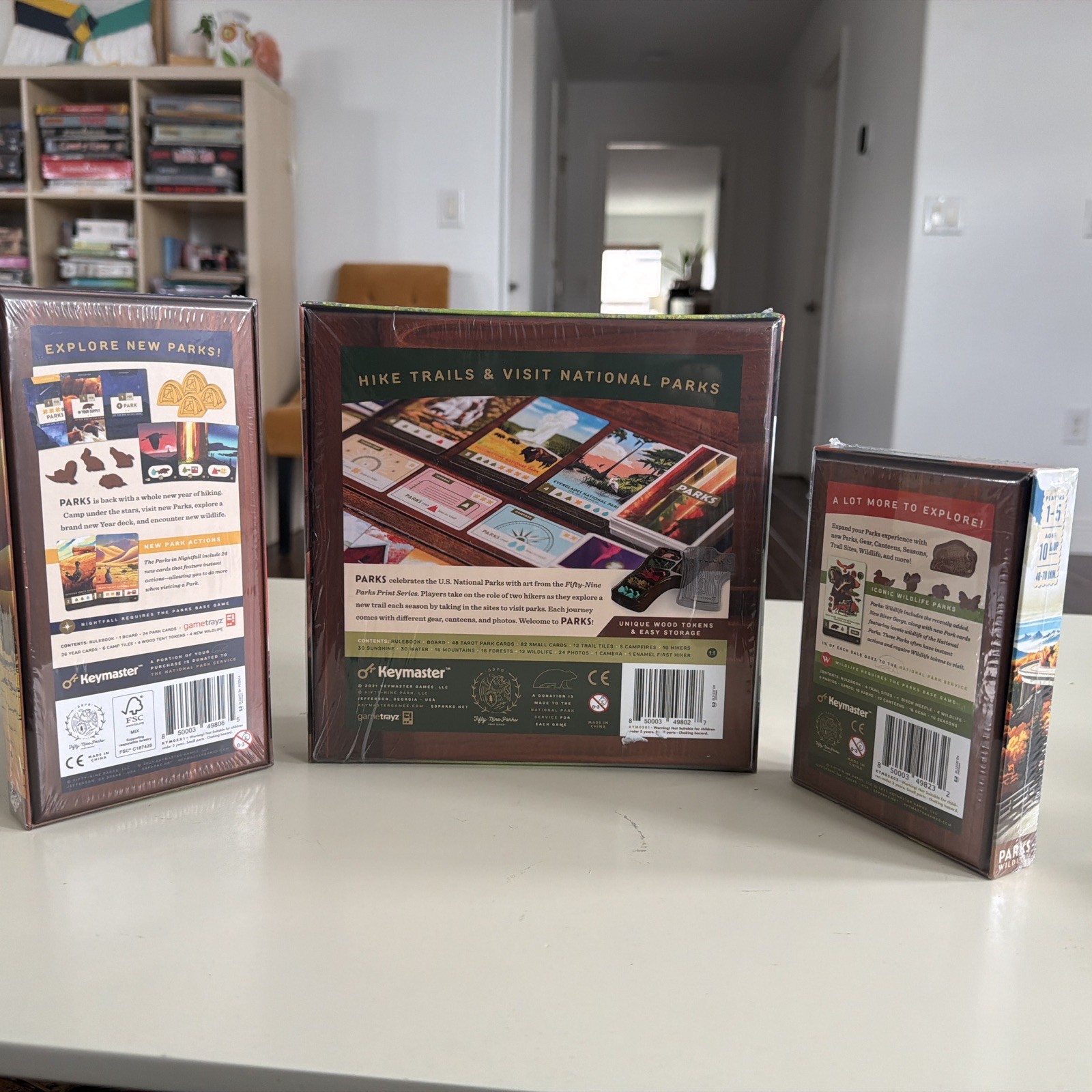 PARKS Board Game w/ Nightfall & Wildlife Expansions | Keymaster | SEALED 1st Ed.