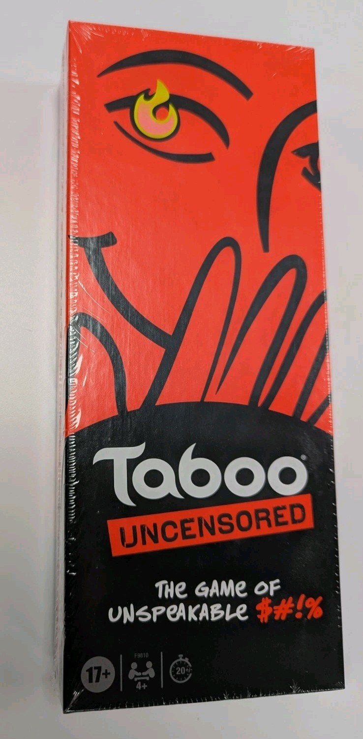 Taboo Uncensored Game Hasbro New Sealed for Adults 17+