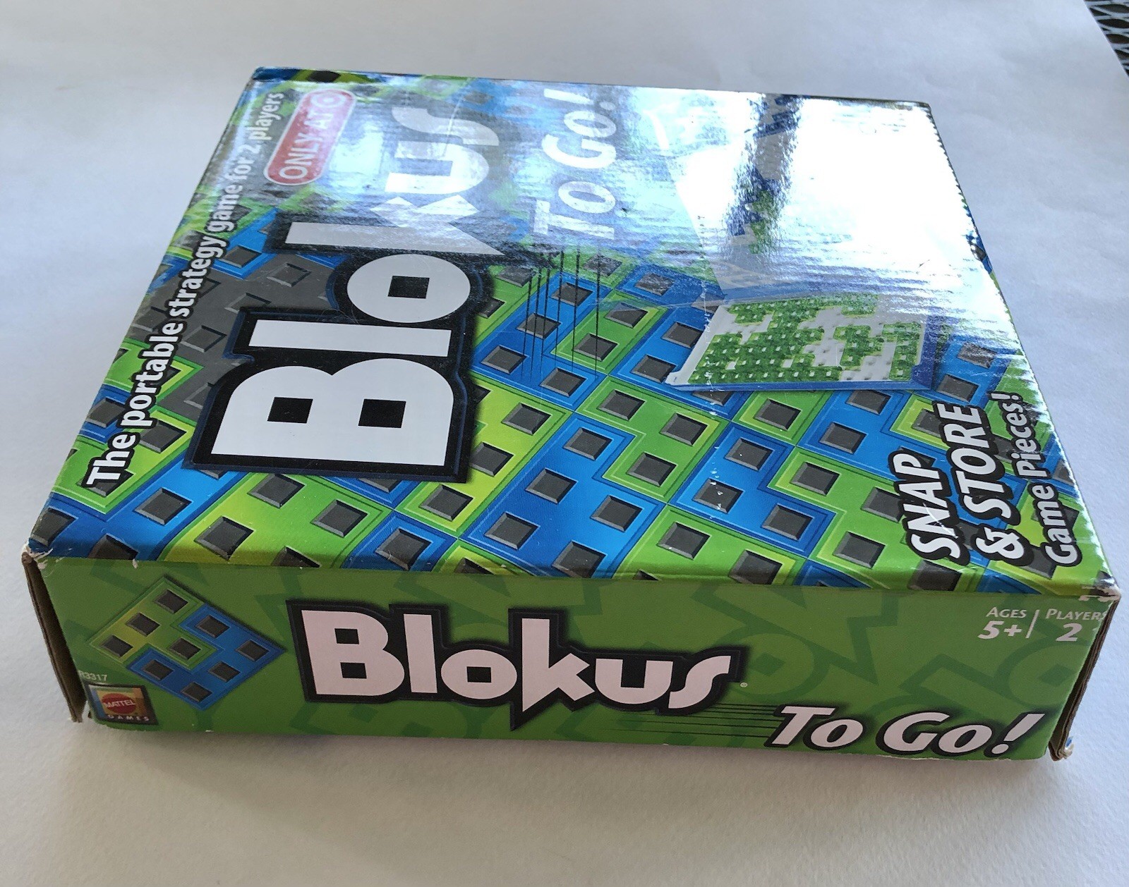 Blokus To Go! For 2 Players COMPLETE Mattel 2009 Storage Trays Travel Strategy