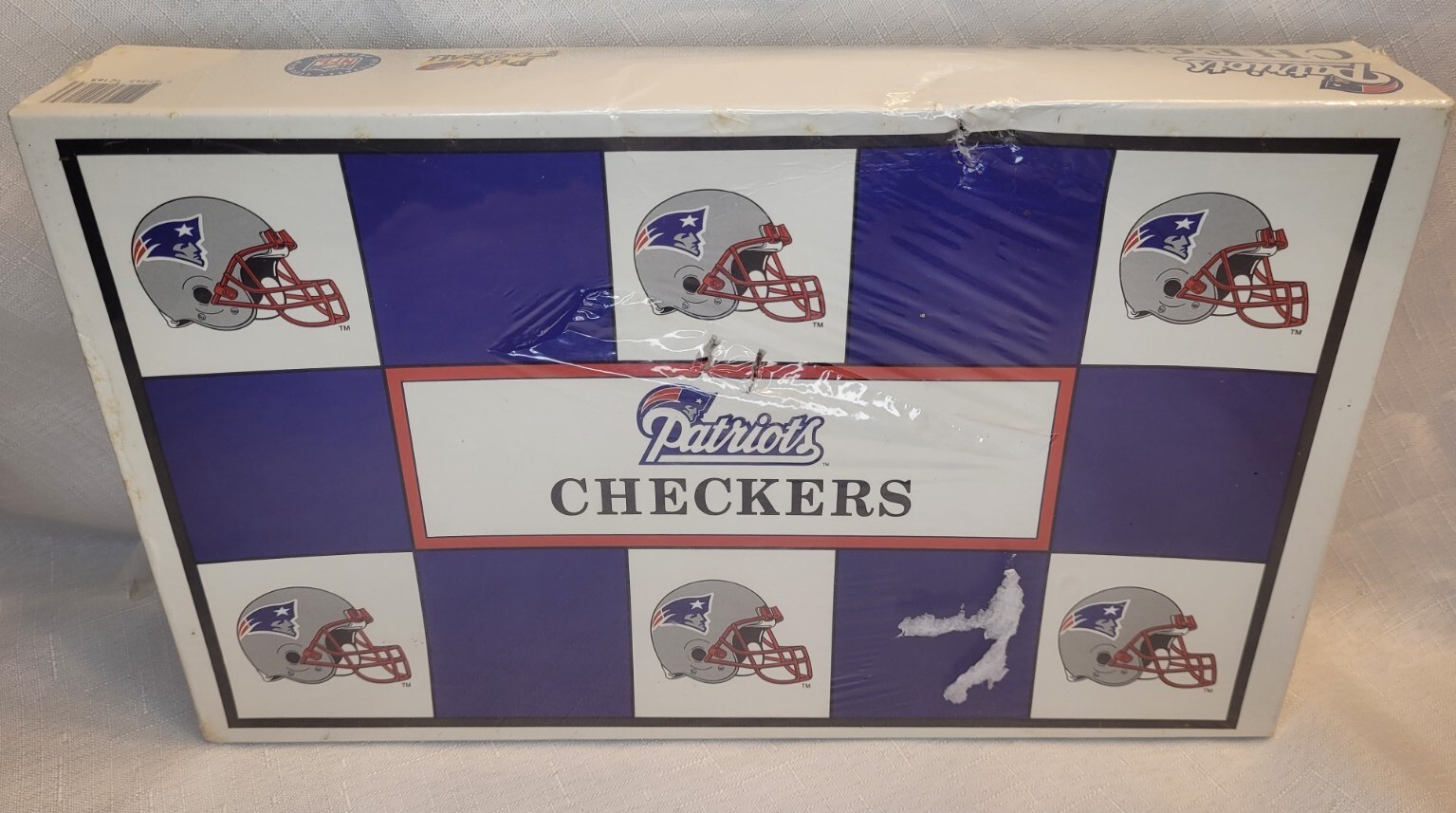 Vintage NFL Checkers Game Patriots Vs Dolphins Complete 1993 Liscenced Product