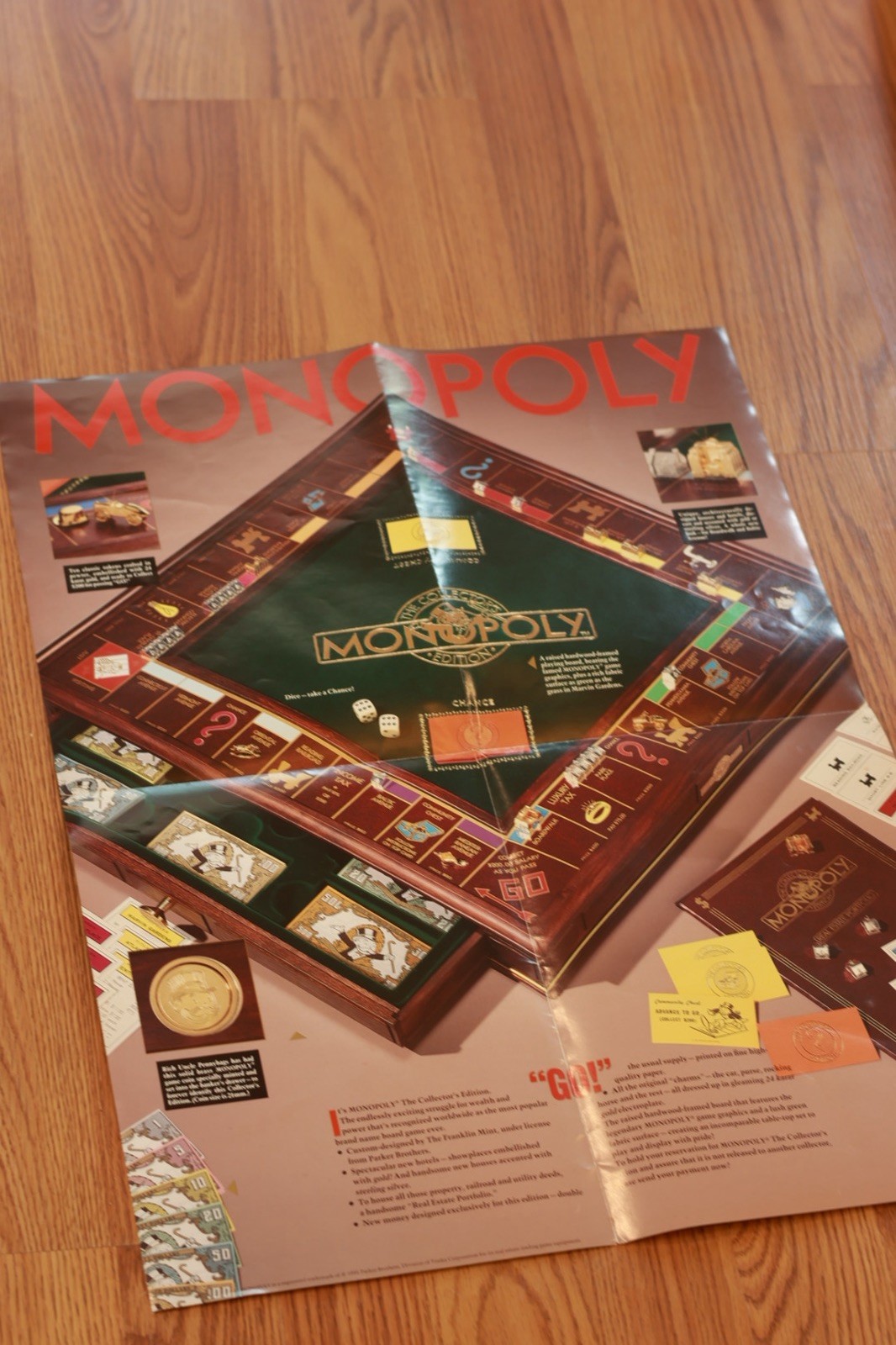 Monopoly The Collector’s Edition Franklin Mint Board Game Complete Set Ages 8+