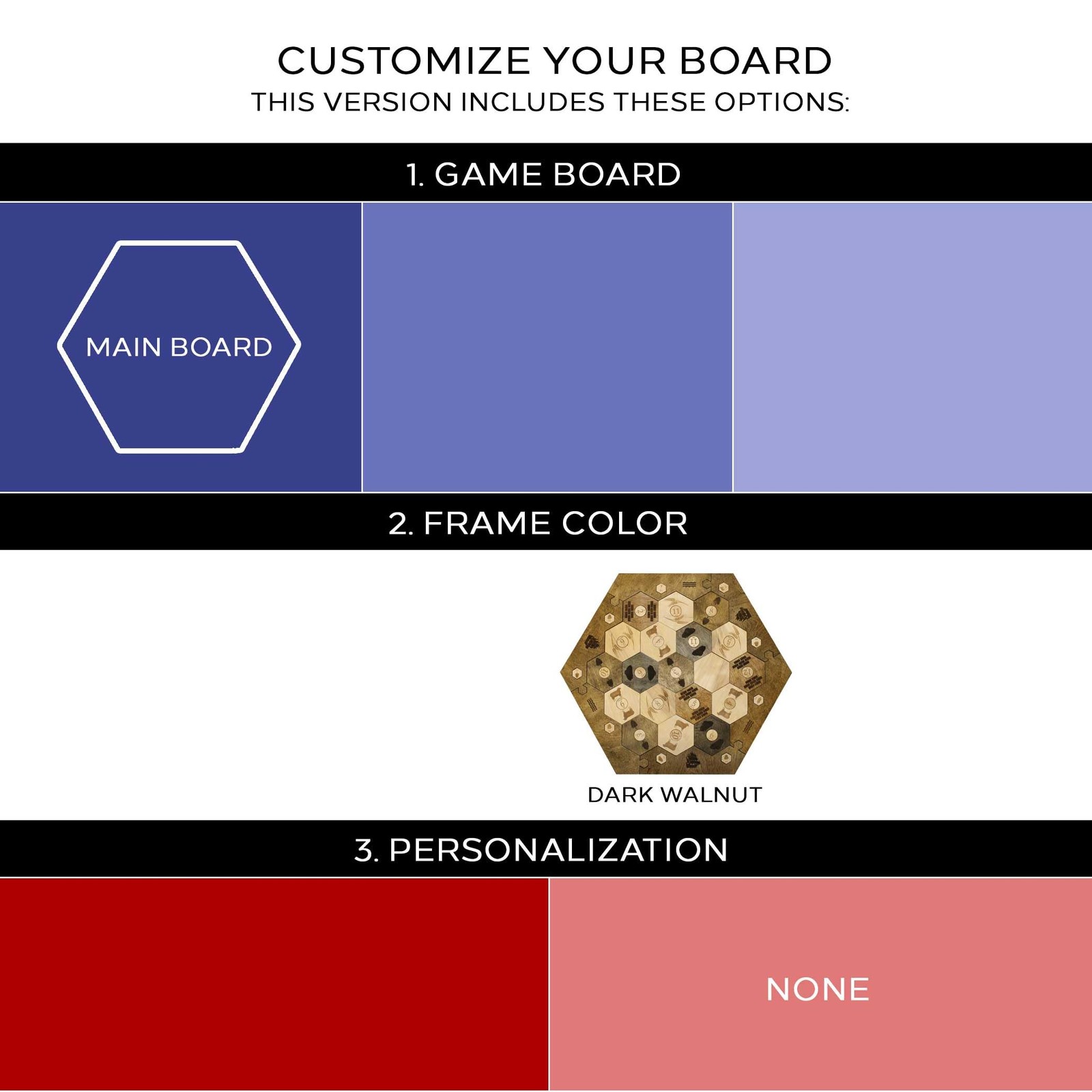 Guytrendz Custom Wood Settler – 2-4 Walnut Settlers Of Catan