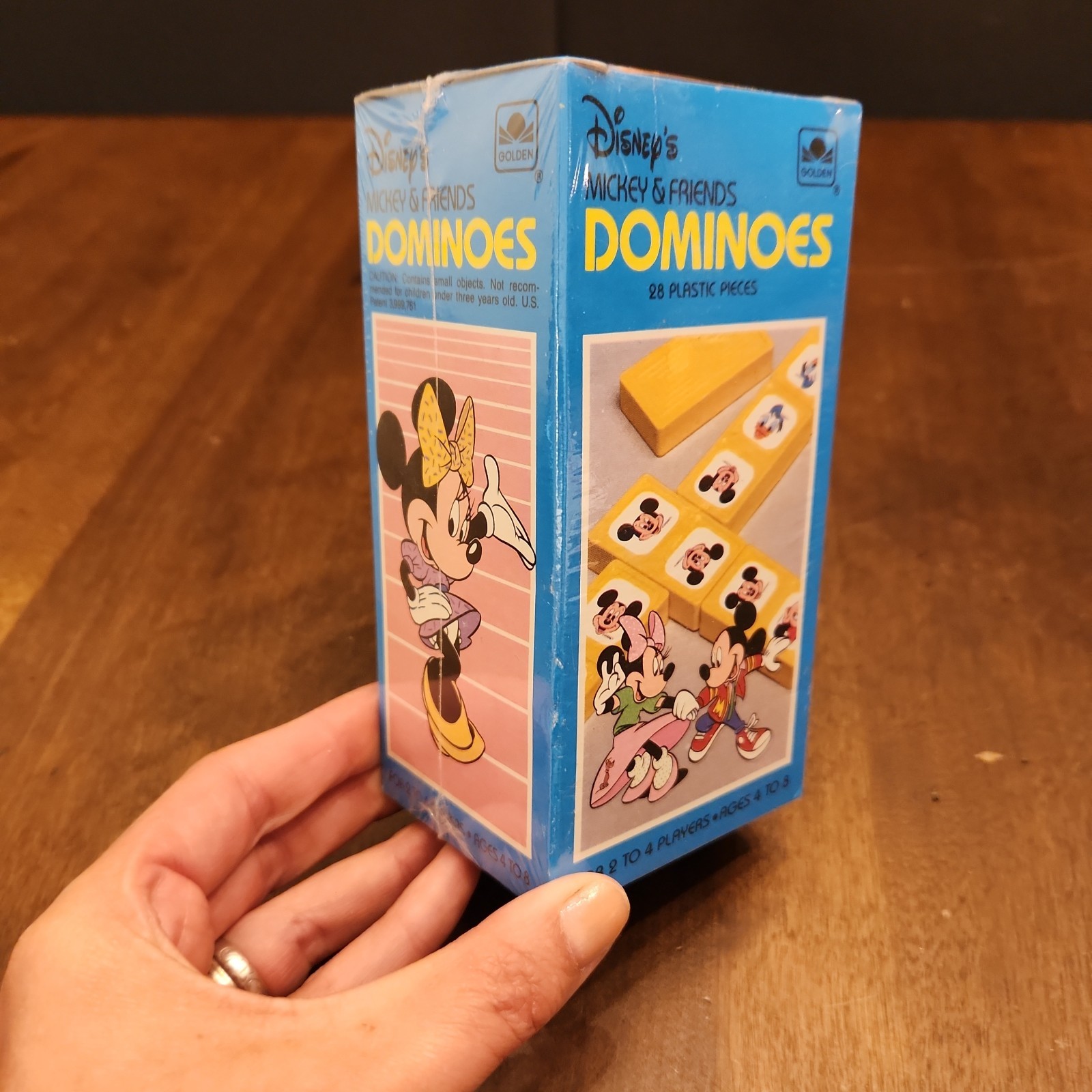 Disney Mickey & Friends Dominoes SEALED Golden Western Publishing 28 Plastic Pcs