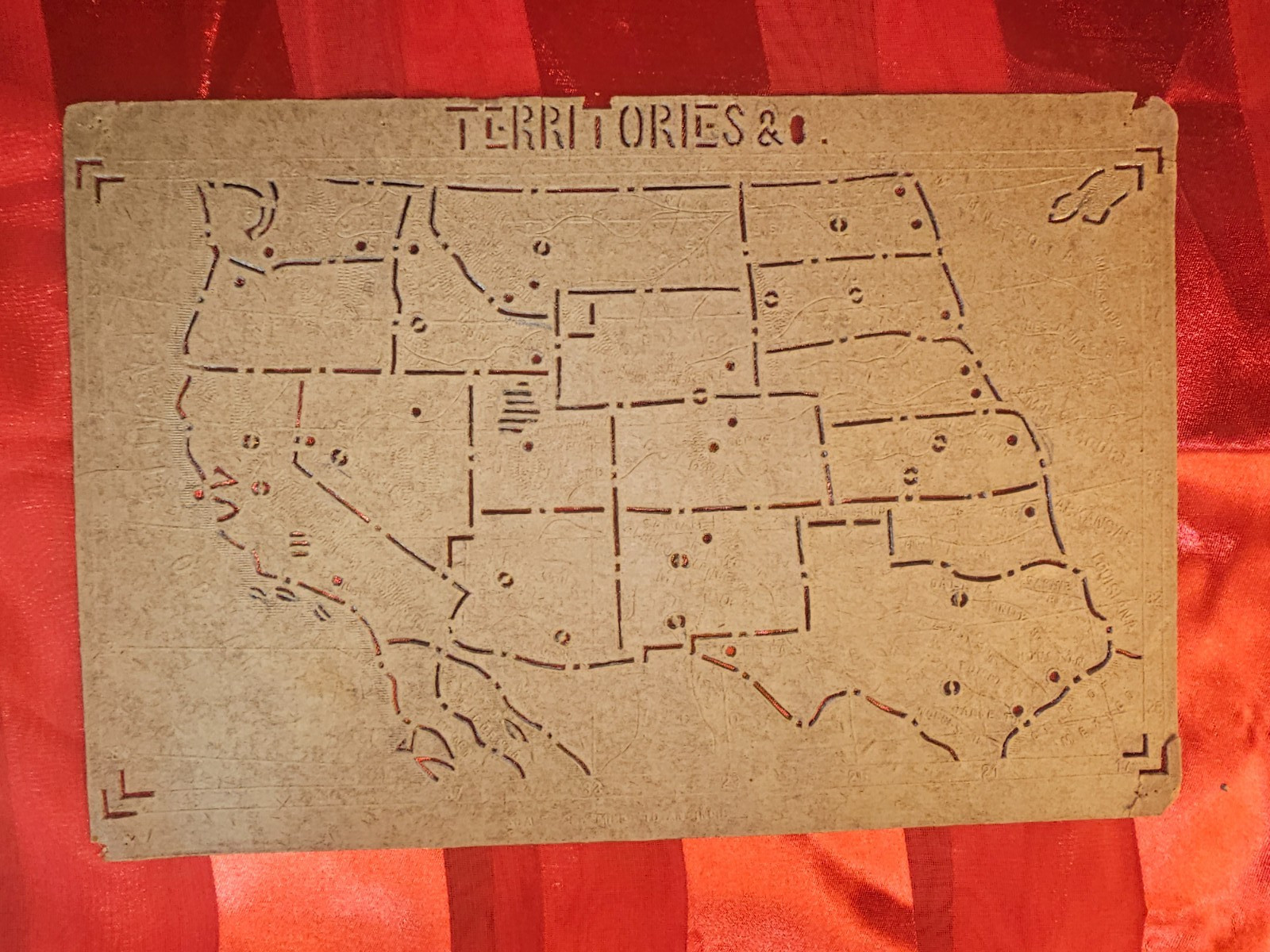 Lessons In Geography Made Easy Teaching Tracing Maps Milton Bradley,Early 1800s