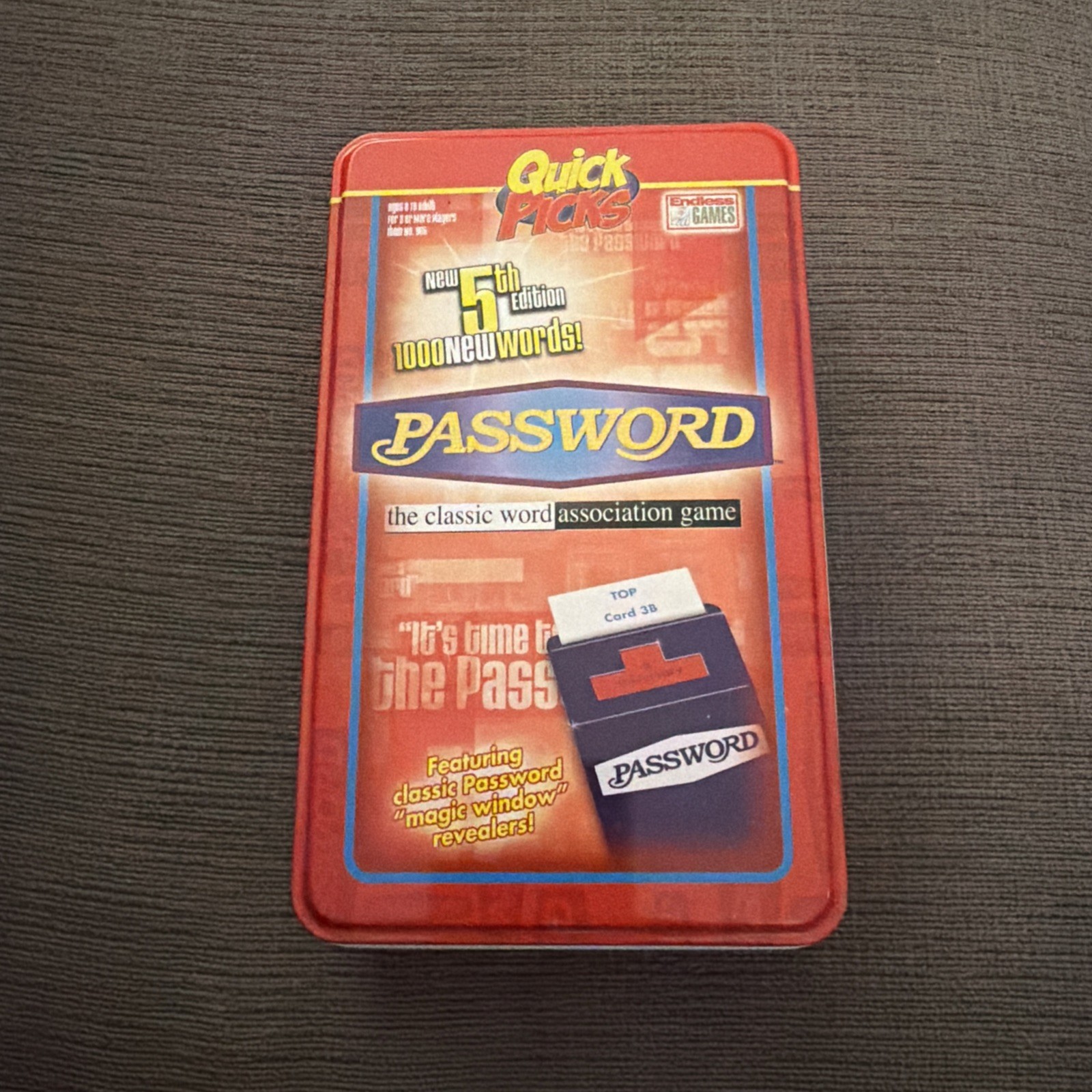 Endless Games 2008 5th Edition PASSWORD Association Game in Tin Box 3+ Player 8+