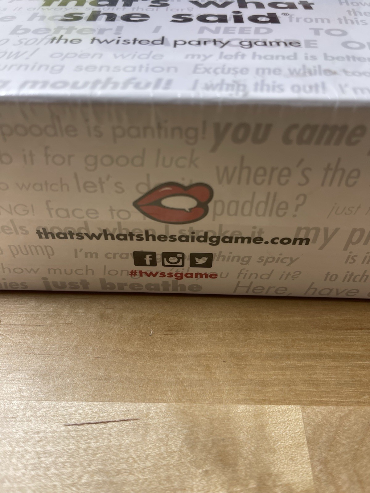 That’s What She Said The Party Game of Twisted Innuendos Board Game – New Sealed